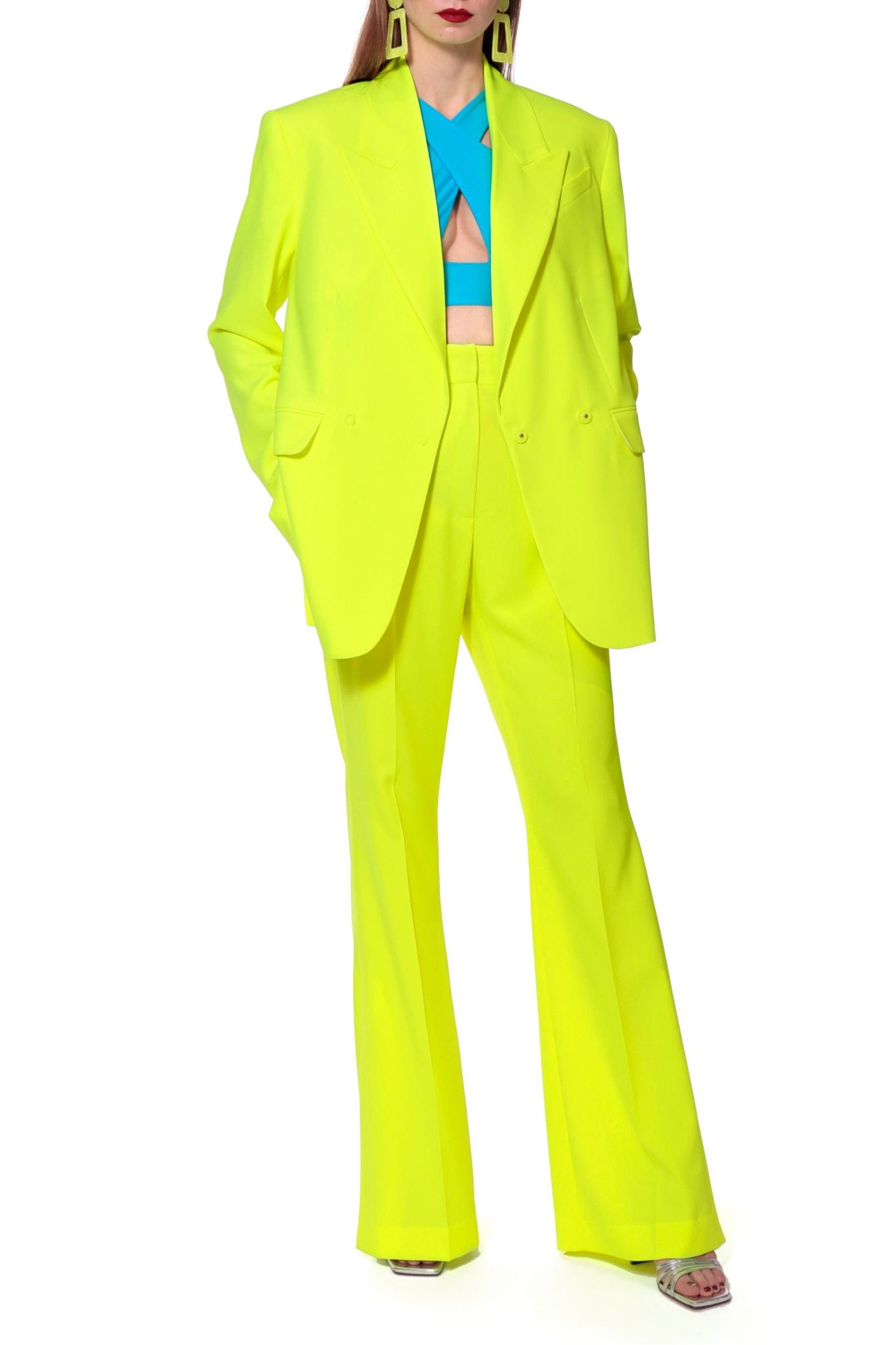 Pants Camilla Laser Yellow made by HALEWSKI