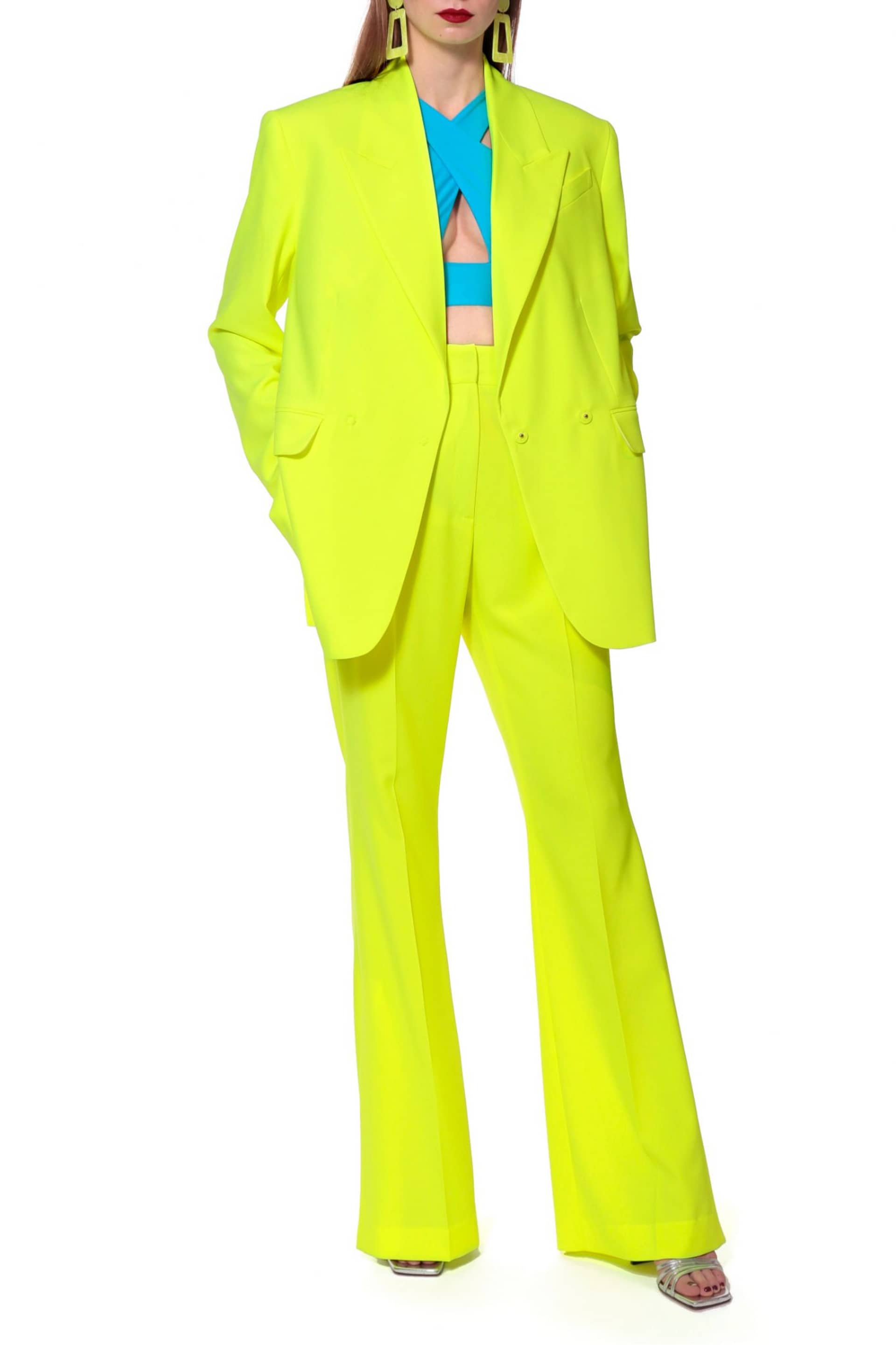 Pants Camilla Laser Yellow made by HALEWSKI