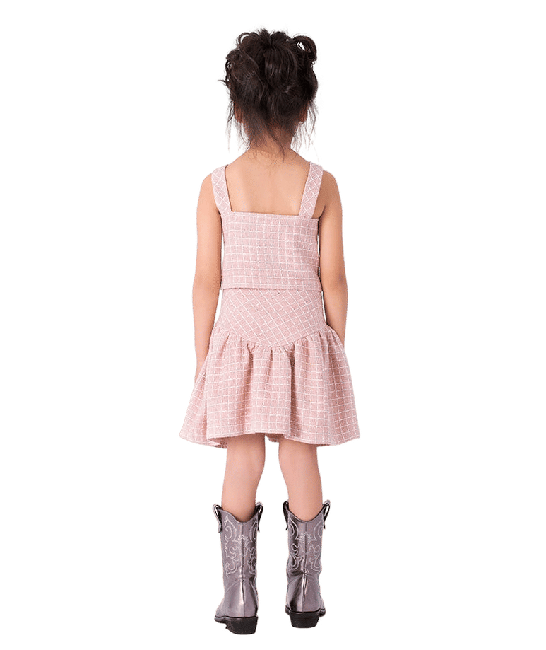 Bouclé Tweed Girls Outfit | 2 Pieces made by Mama Luma
