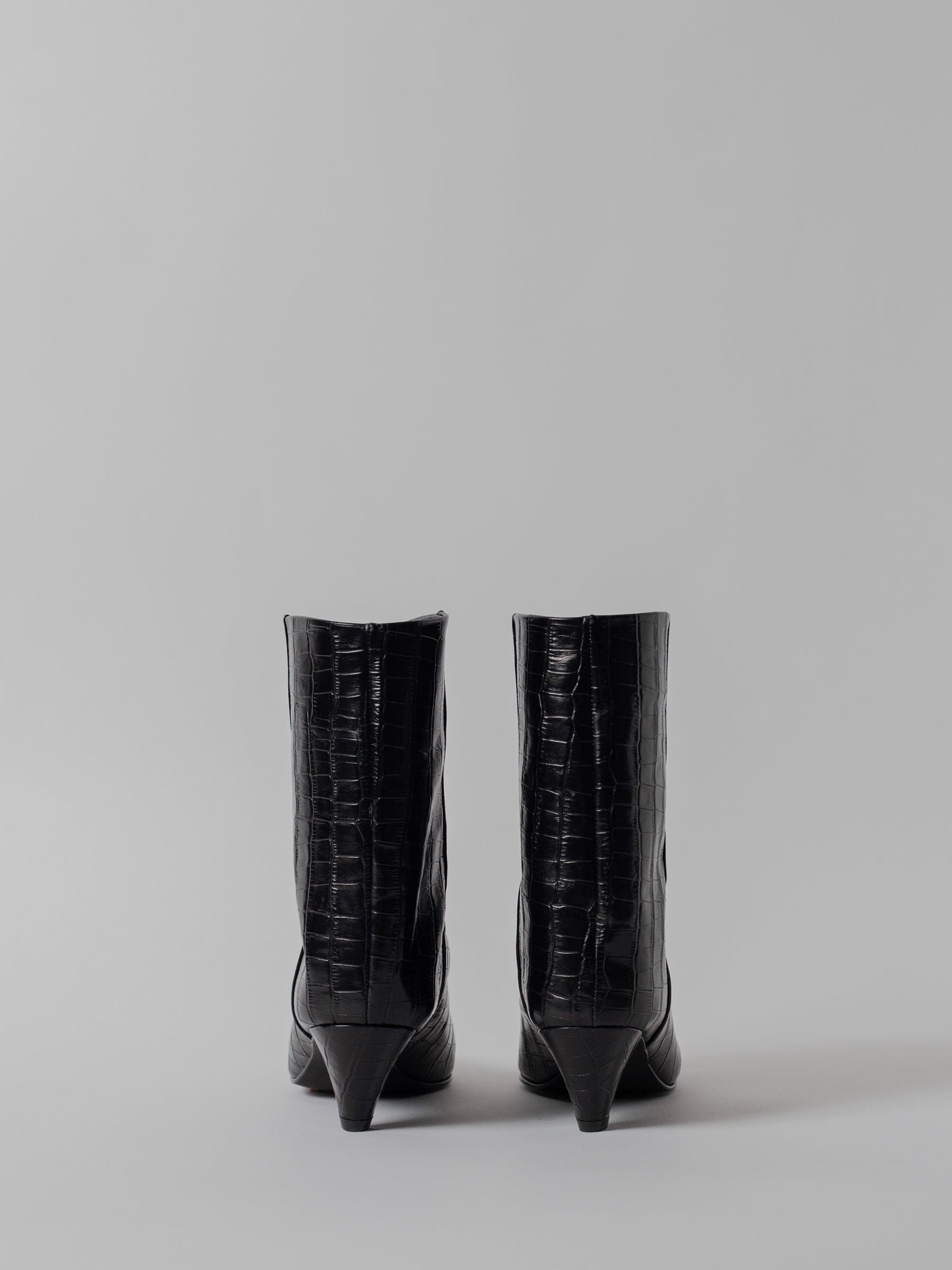 THE VANESSA LOW BLACK CROC made by Blankens