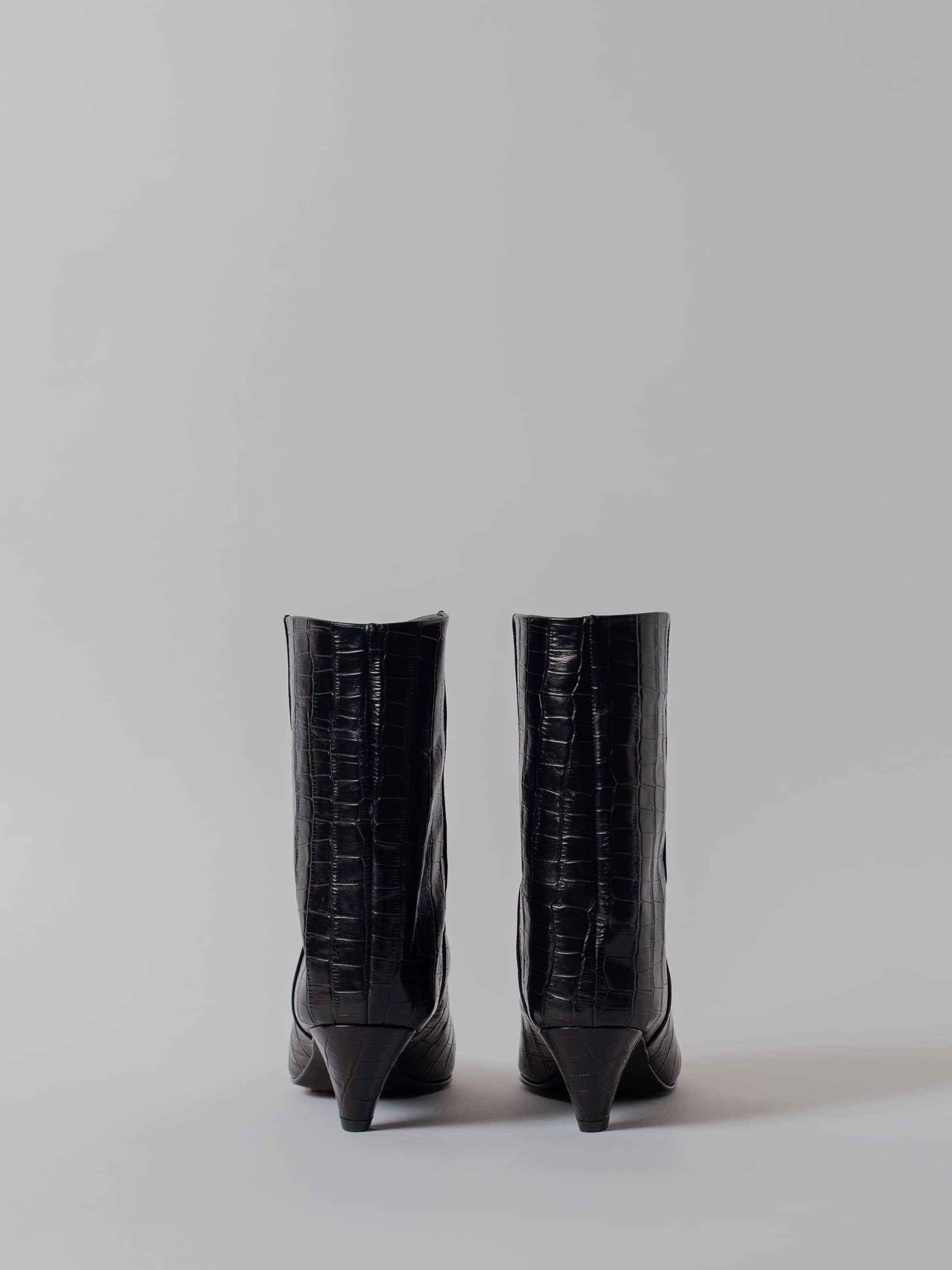 THE VANESSA LOW BLACK CROC made by Blankens