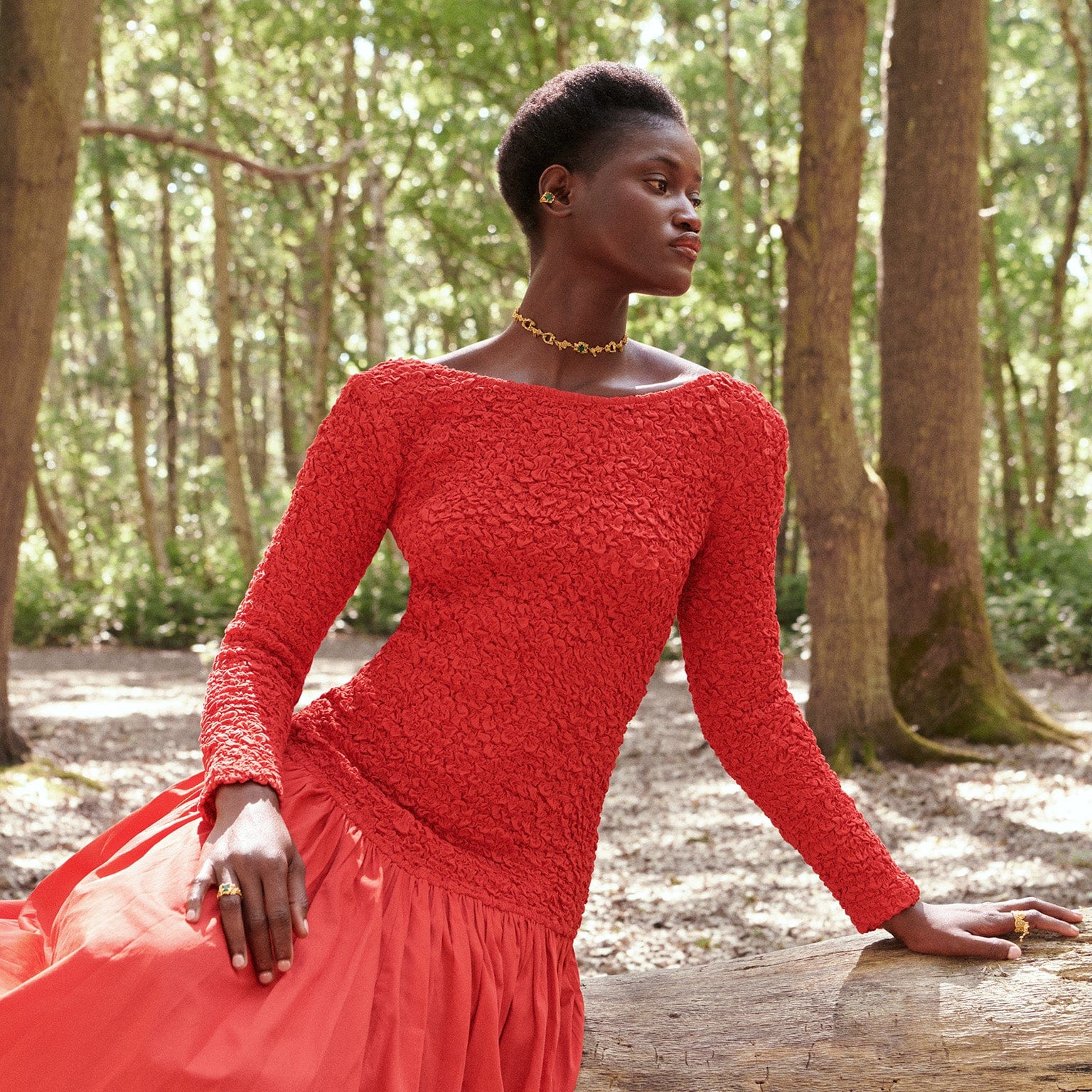 Eryngii Emerald Necklace made by Loveness Lee