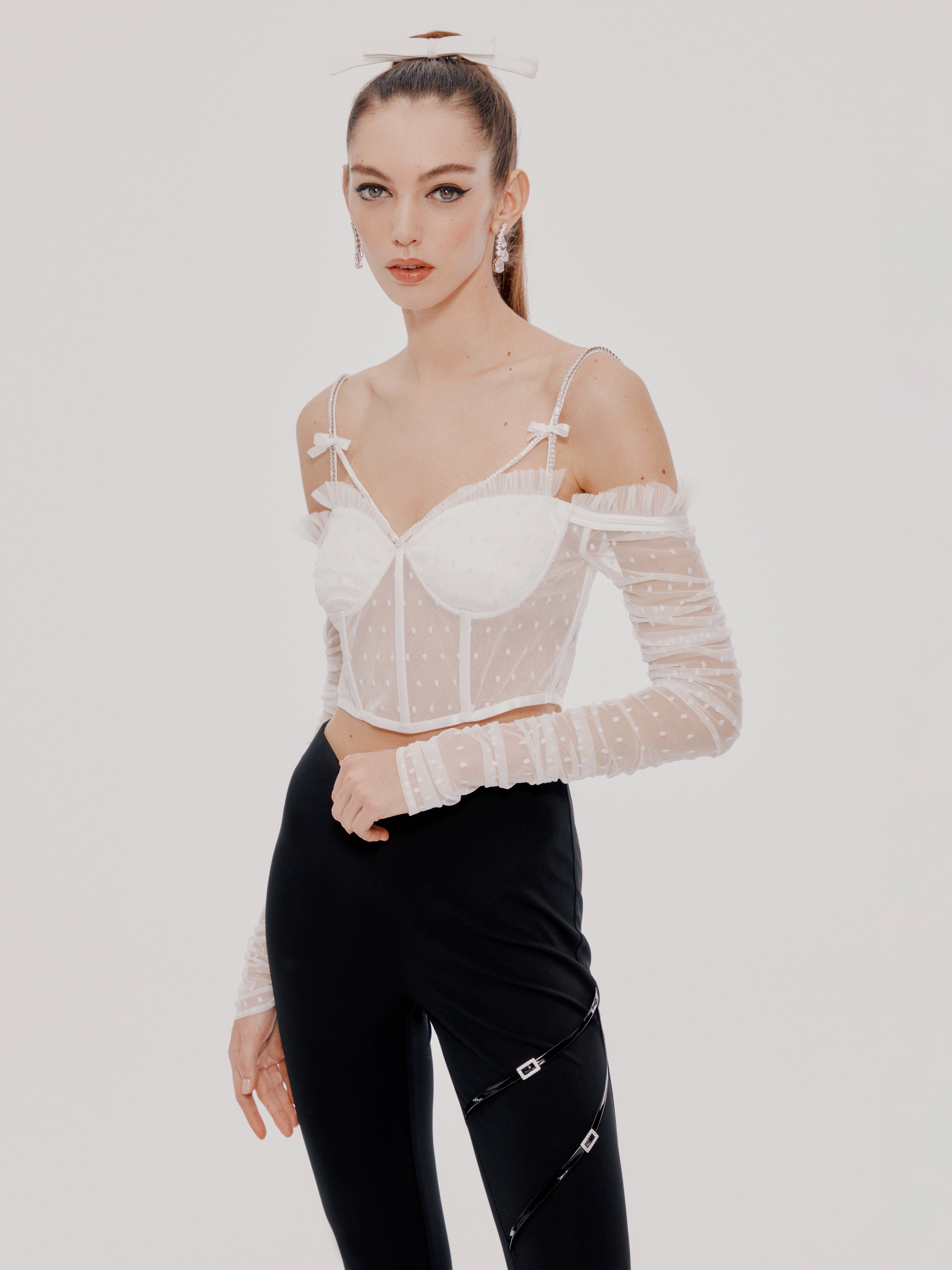 White Ariana Top (Final Sale) made by Nana Jacqueline