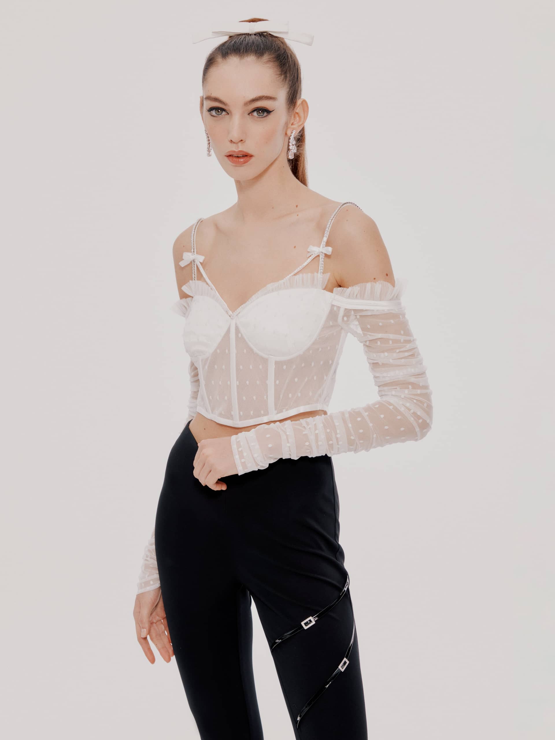 White Ariana Top (Final Sale) made by Nana Jacqueline