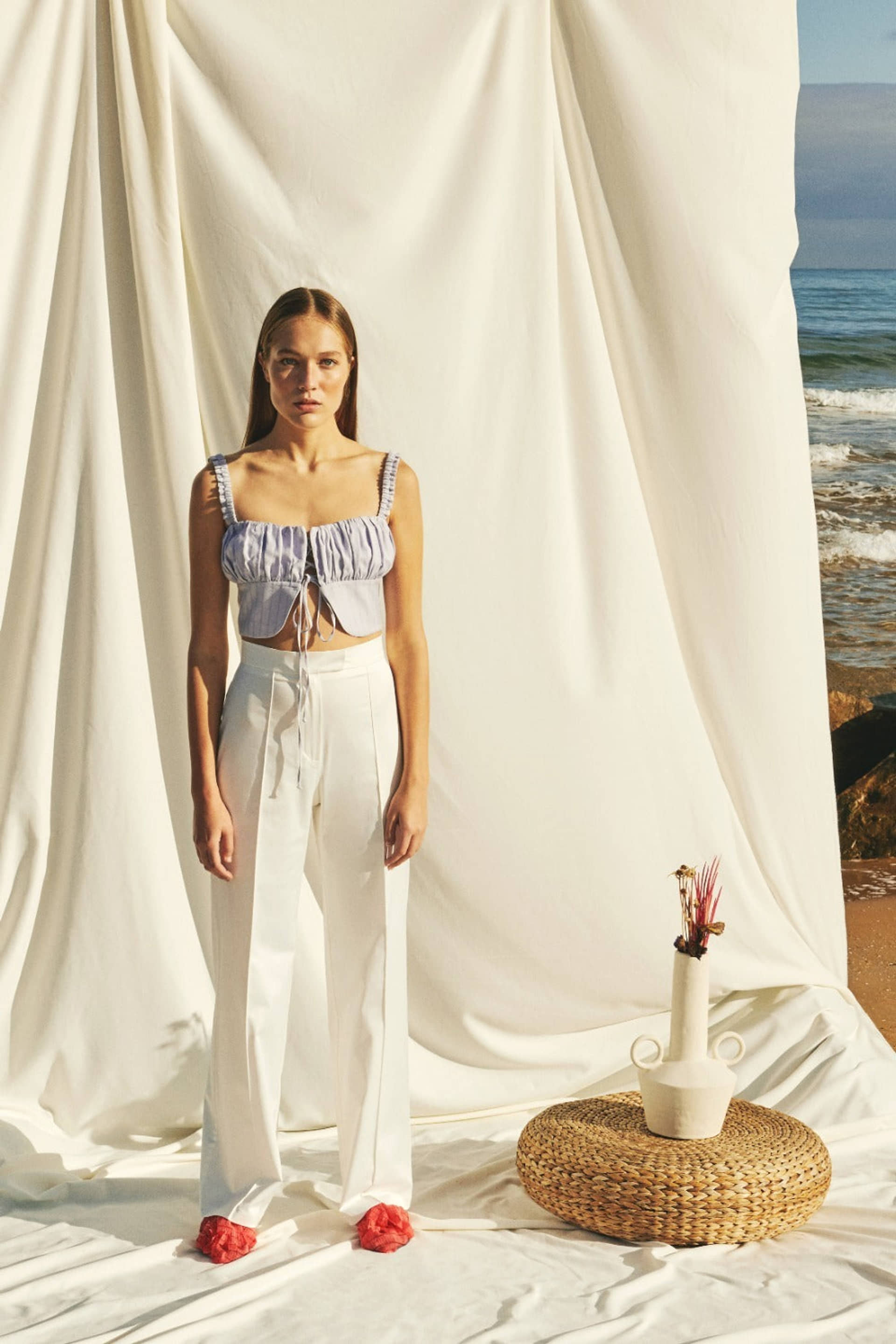 Simon Linen Top made by Nazli Ceren