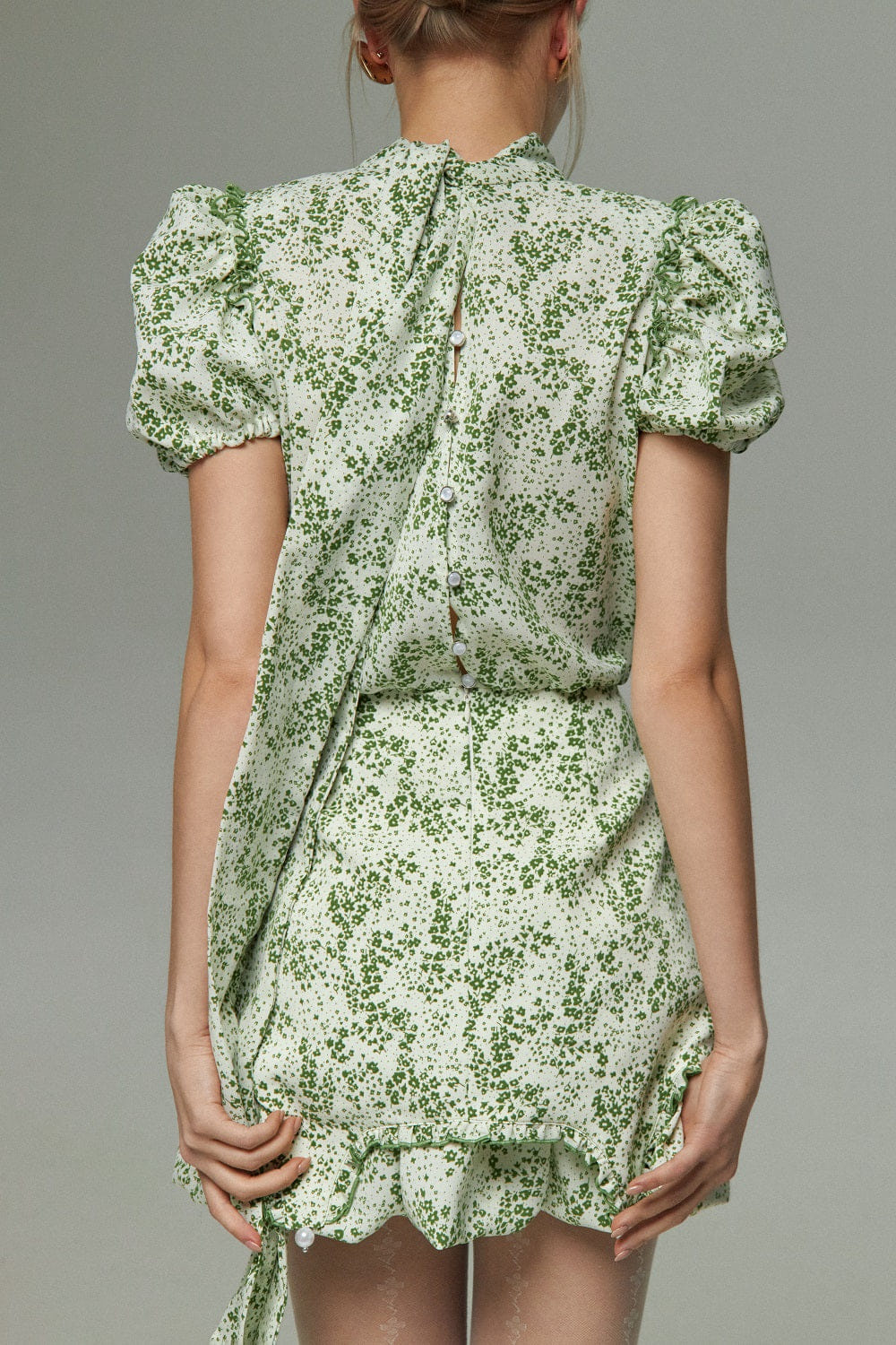 Mini Dress With Flowers made by Guranda