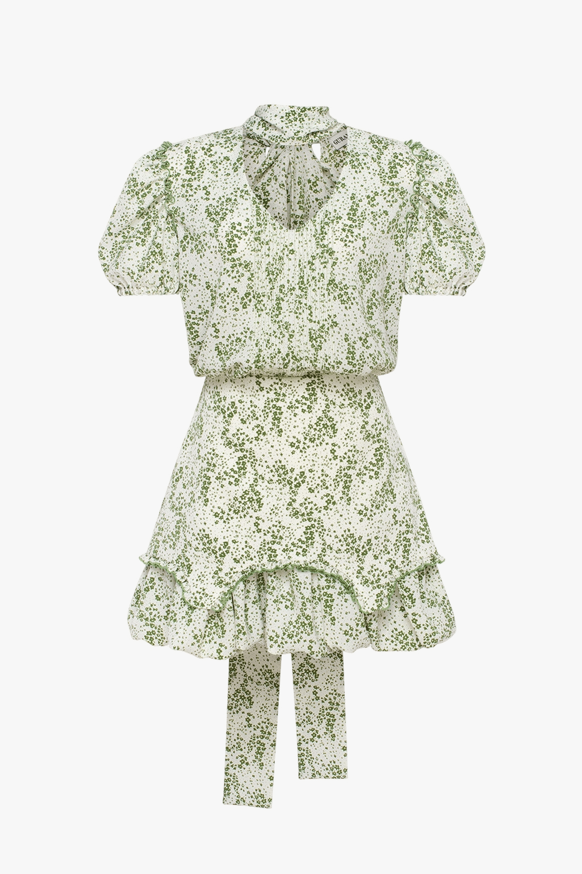 Mini Dress With Flowers made by Guranda