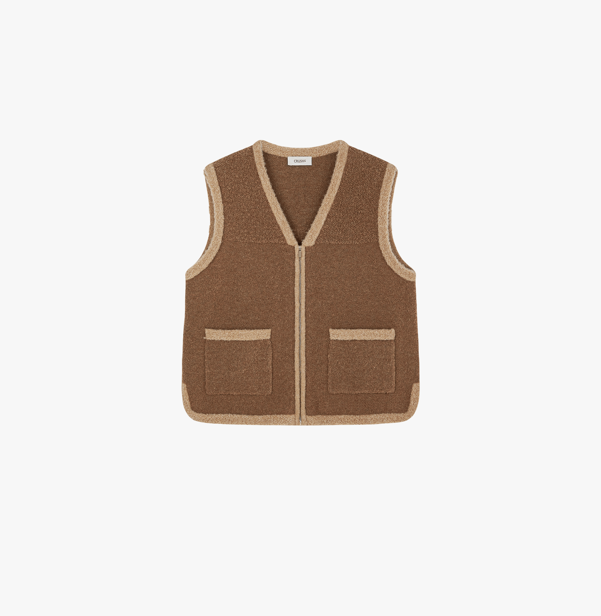 TEDDY BOUCLÉ WAISTCOAT made by CRUSH Collection