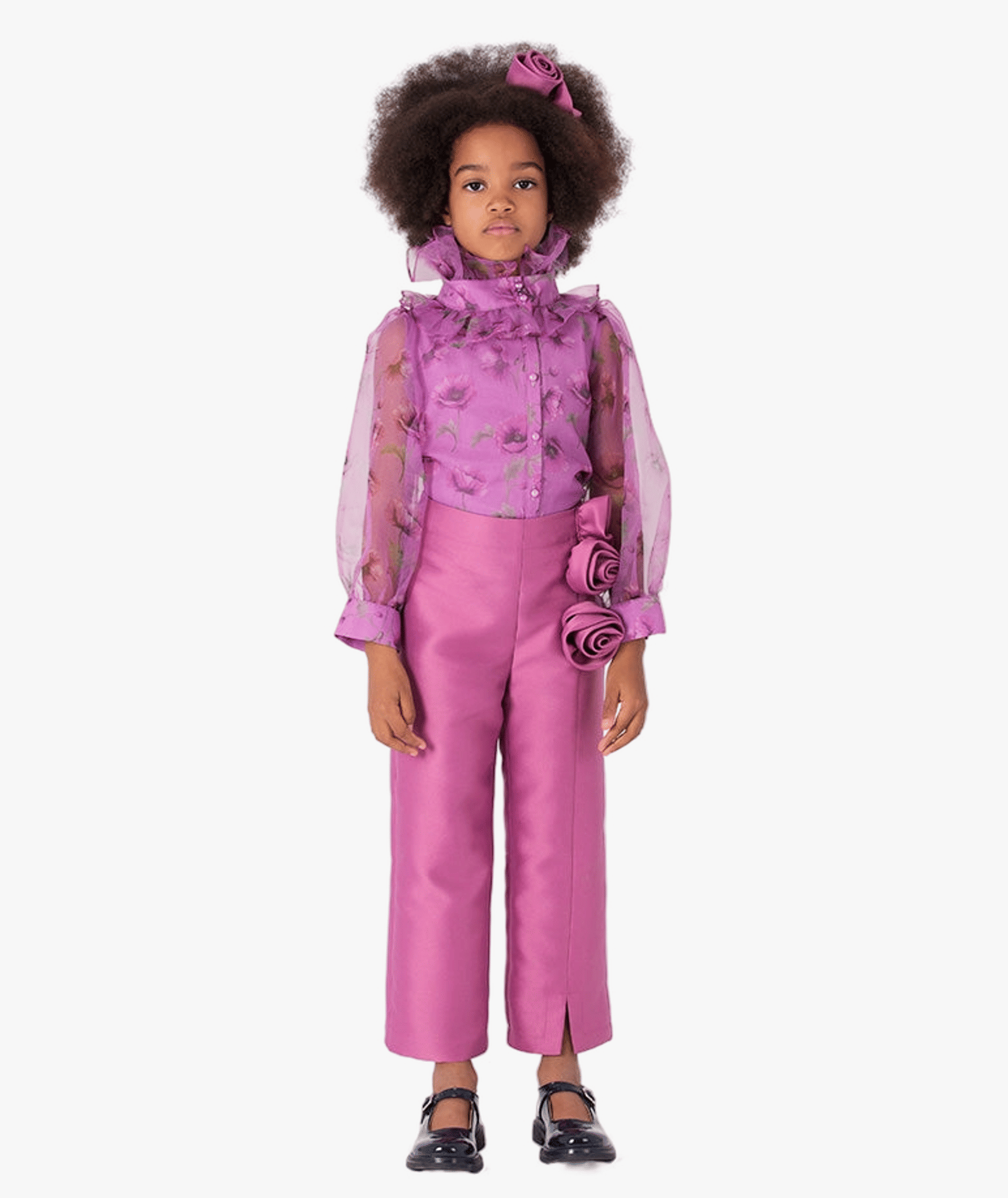 Organza Ruffles Girls Outfit | 2 Pieces made by Mama Luma