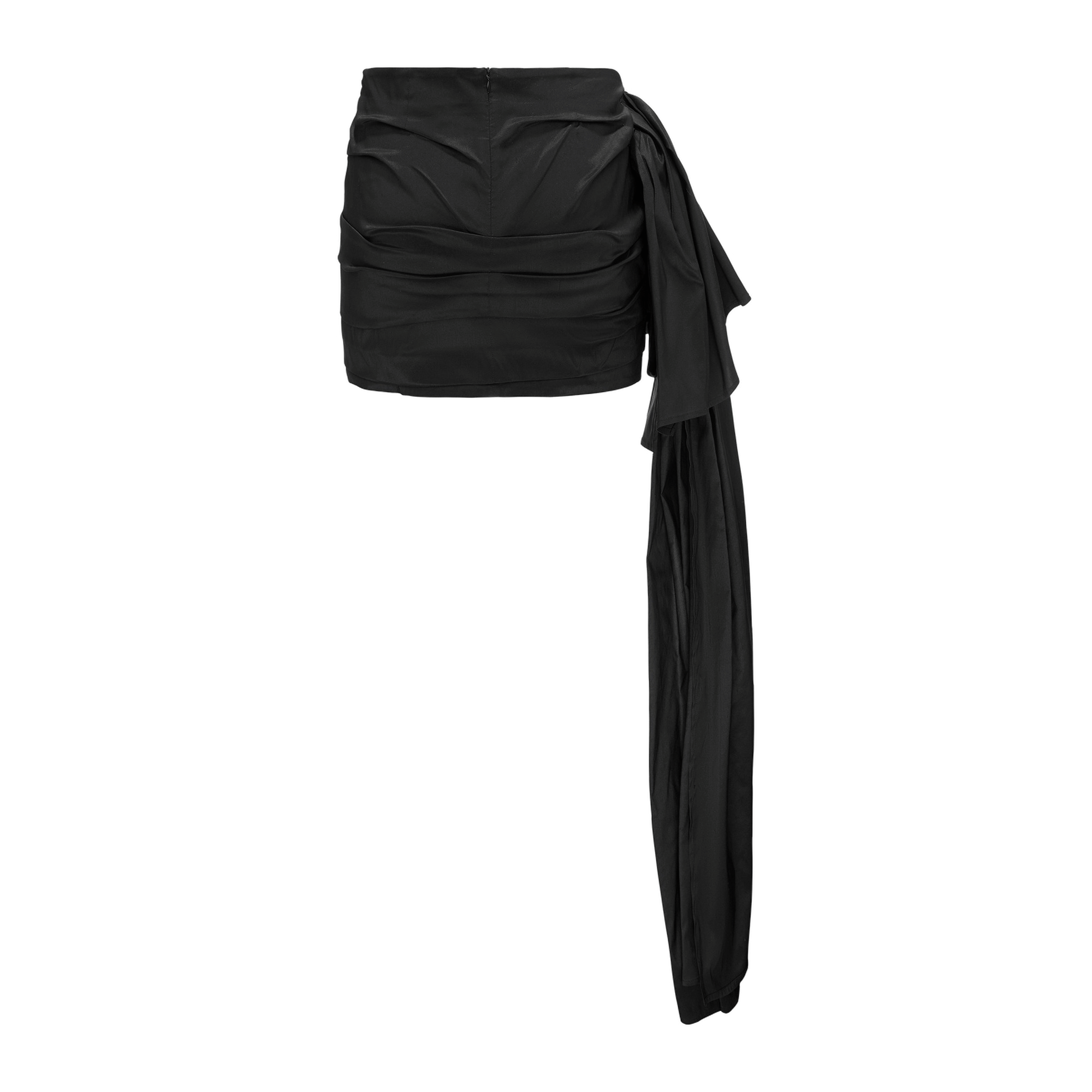 Draped Mini Skirt With A Sash made by YAVORSKA