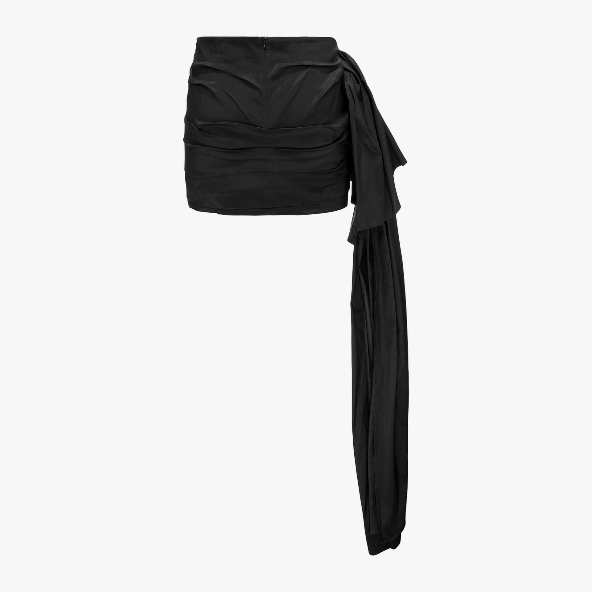 Draped Mini Skirt With A Sash made by YAVORSKA