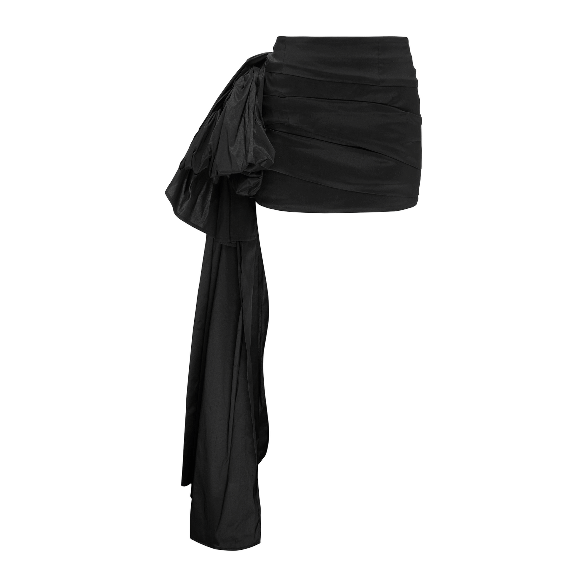 Draped Mini Skirt With A Sash made by YAVORSKA