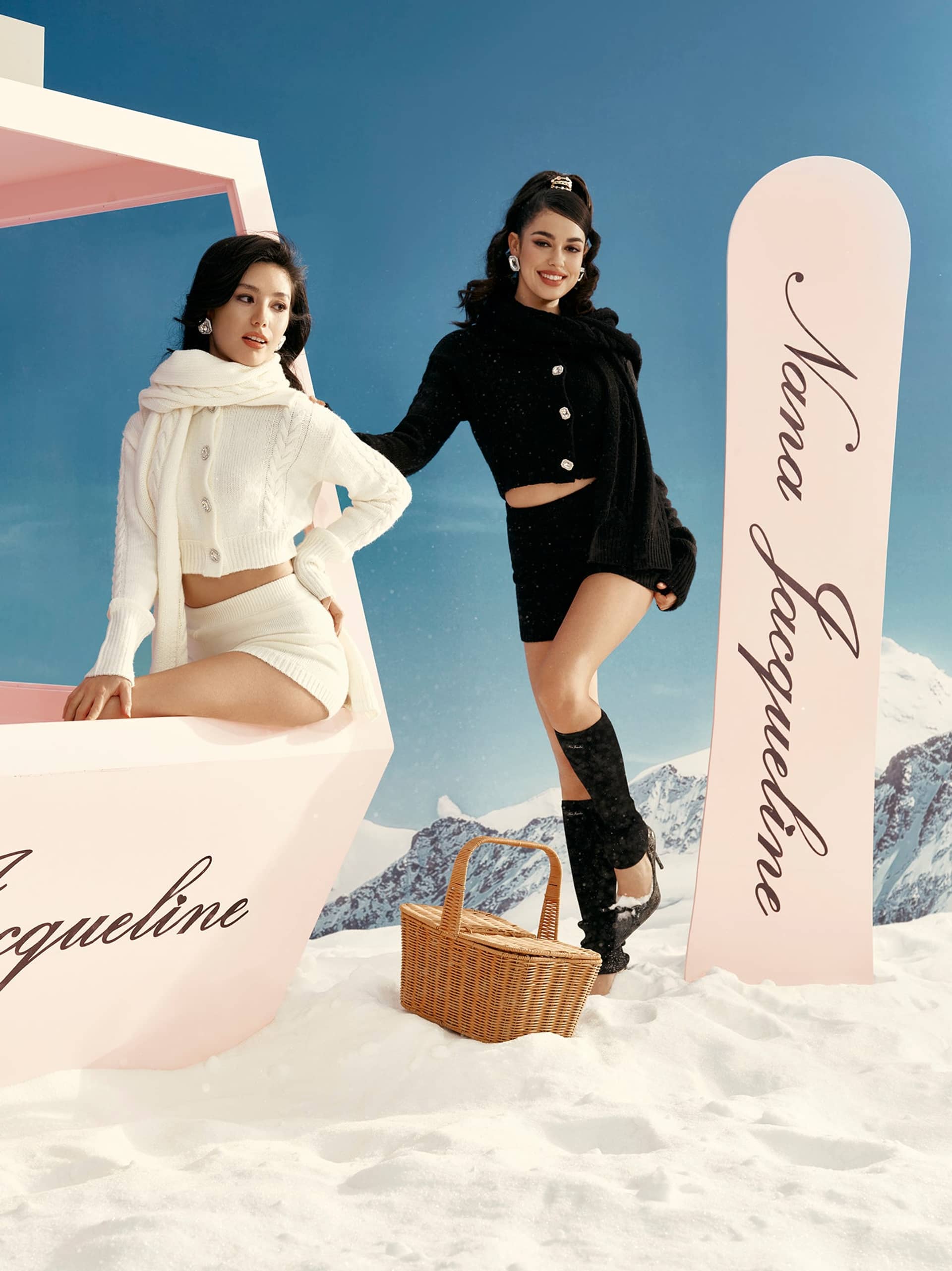 Addison Coat + Scarf Set (White) made by Nana Jacqueline