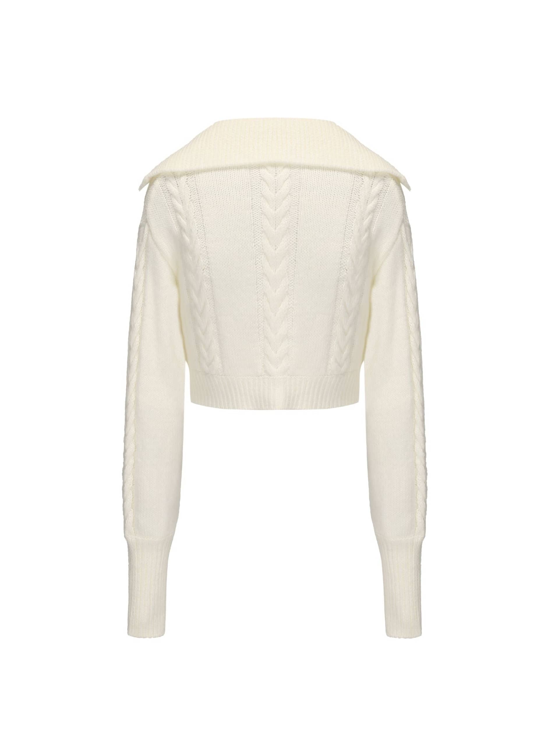 Addison Coat + Scarf Set (White) made by Nana Jacqueline