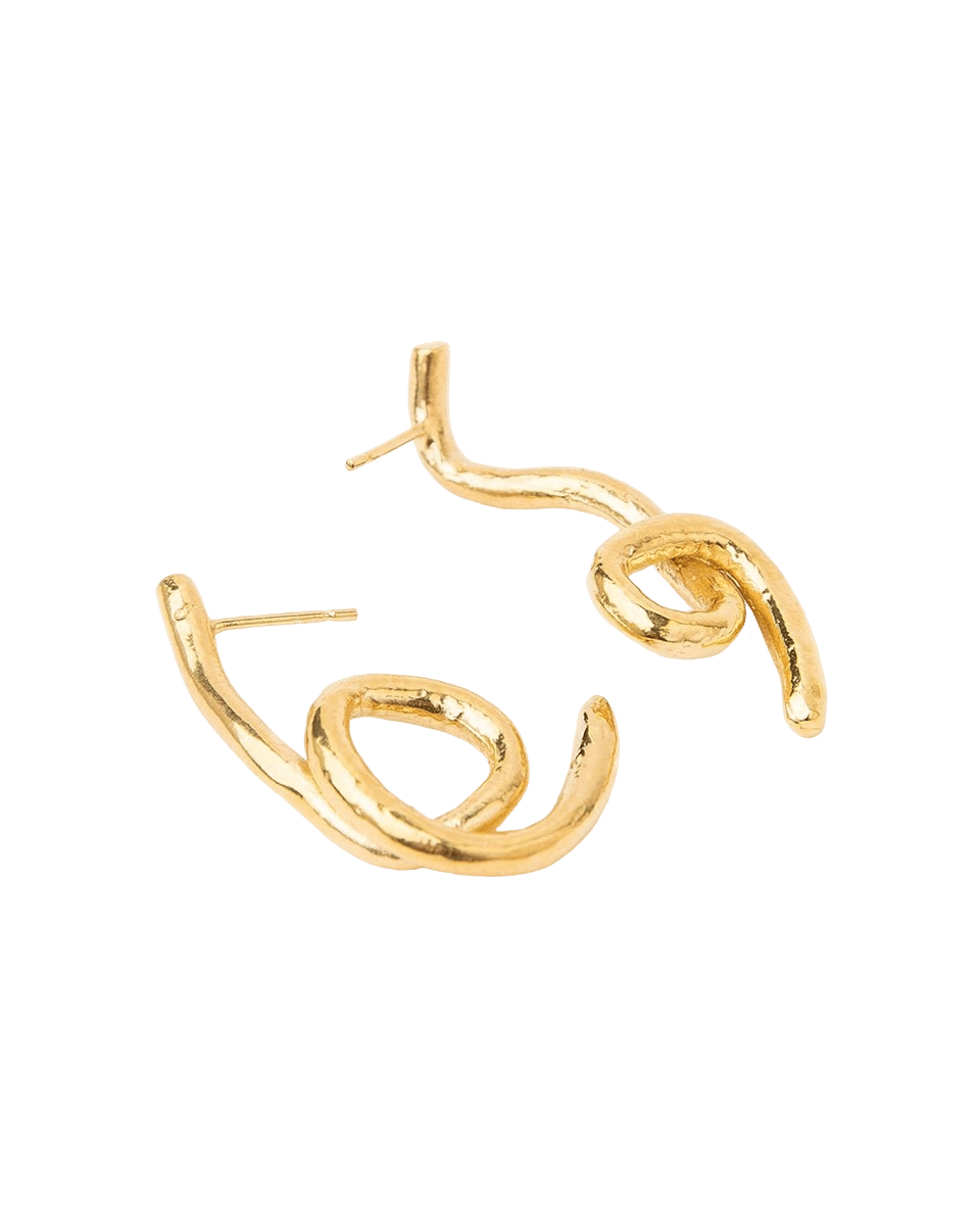 ALGA EARRINGS GOLD made by Carolina De Barros