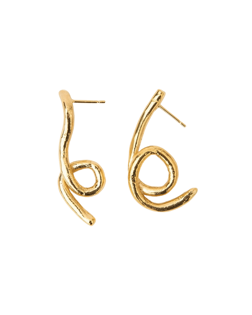ALGA EARRINGS GOLD made by Carolina De Barros