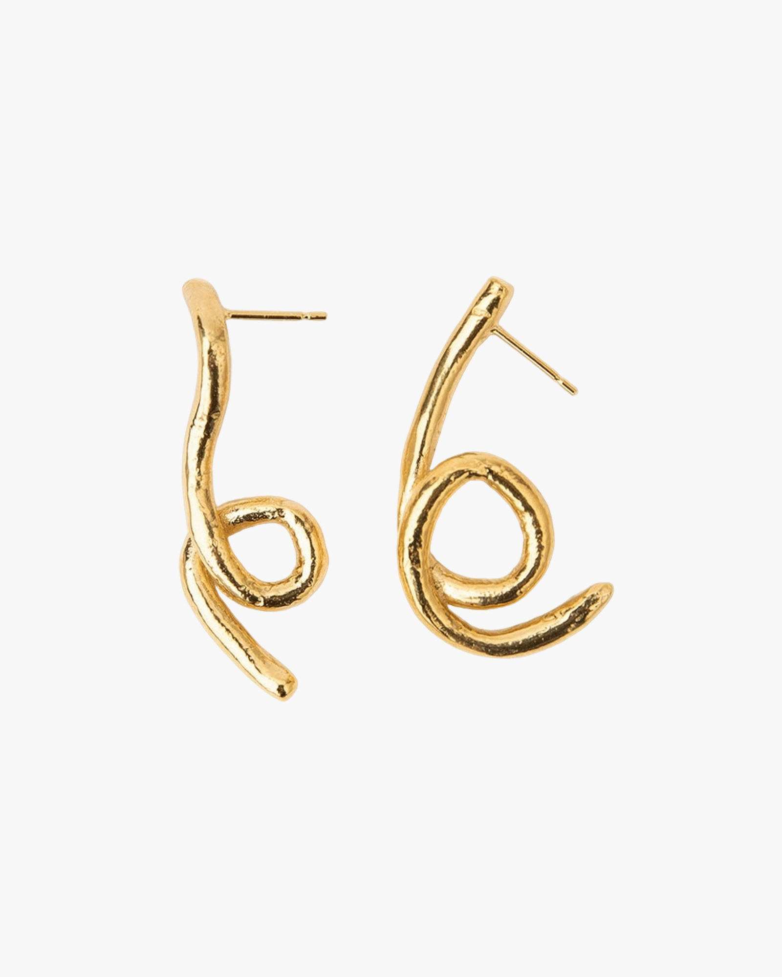ALGA EARRINGS GOLD made by Carolina De Barros