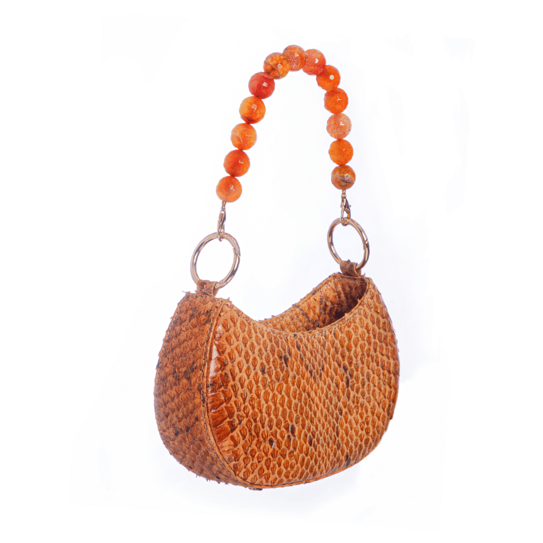 Basita - Orange - Hand Bag made by ALIEL