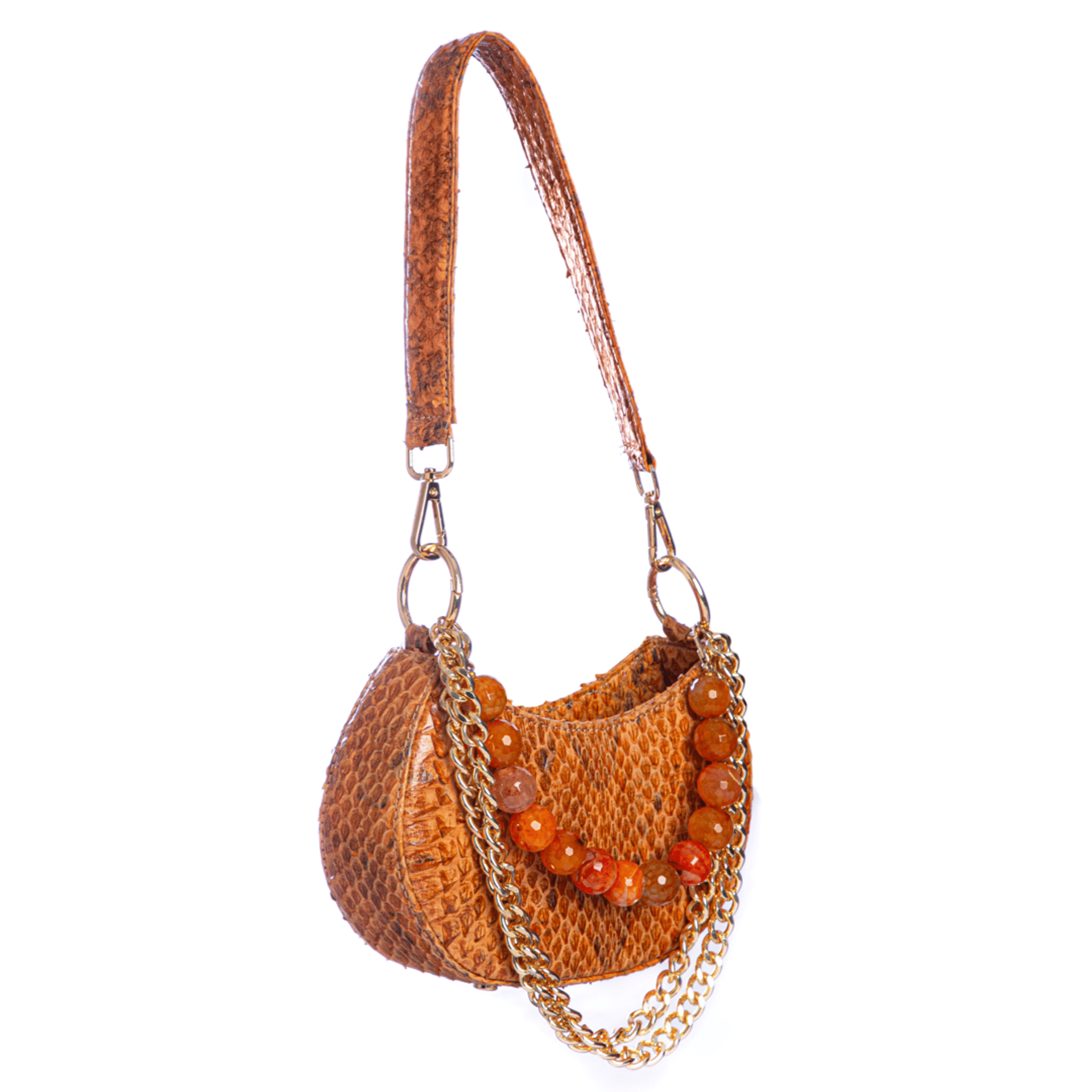 Basita - Orange - Hand Bag made by ALIEL