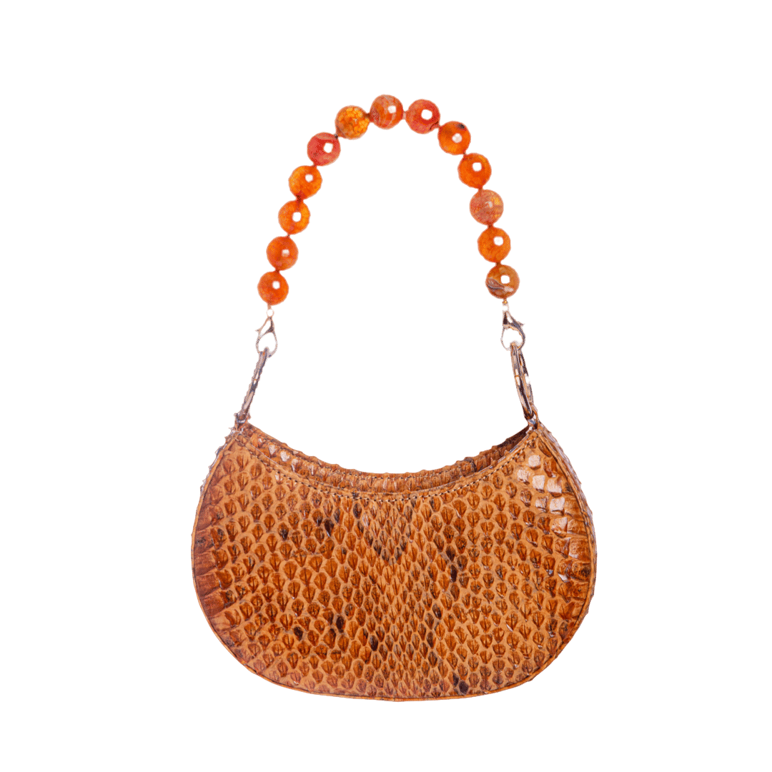 Basita - Orange - Hand Bag made by ALIEL