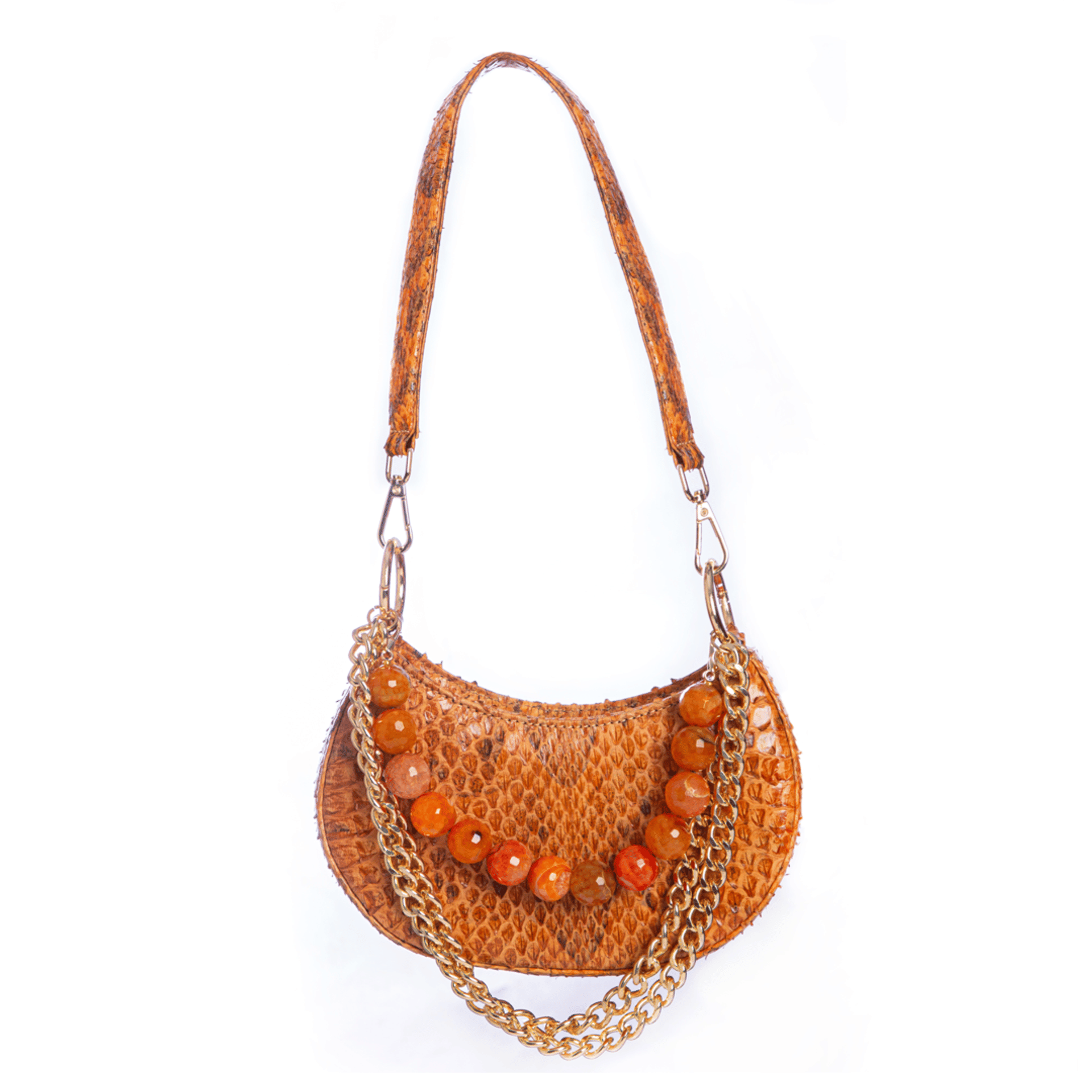 Basita - Orange - Hand Bag made by ALIEL