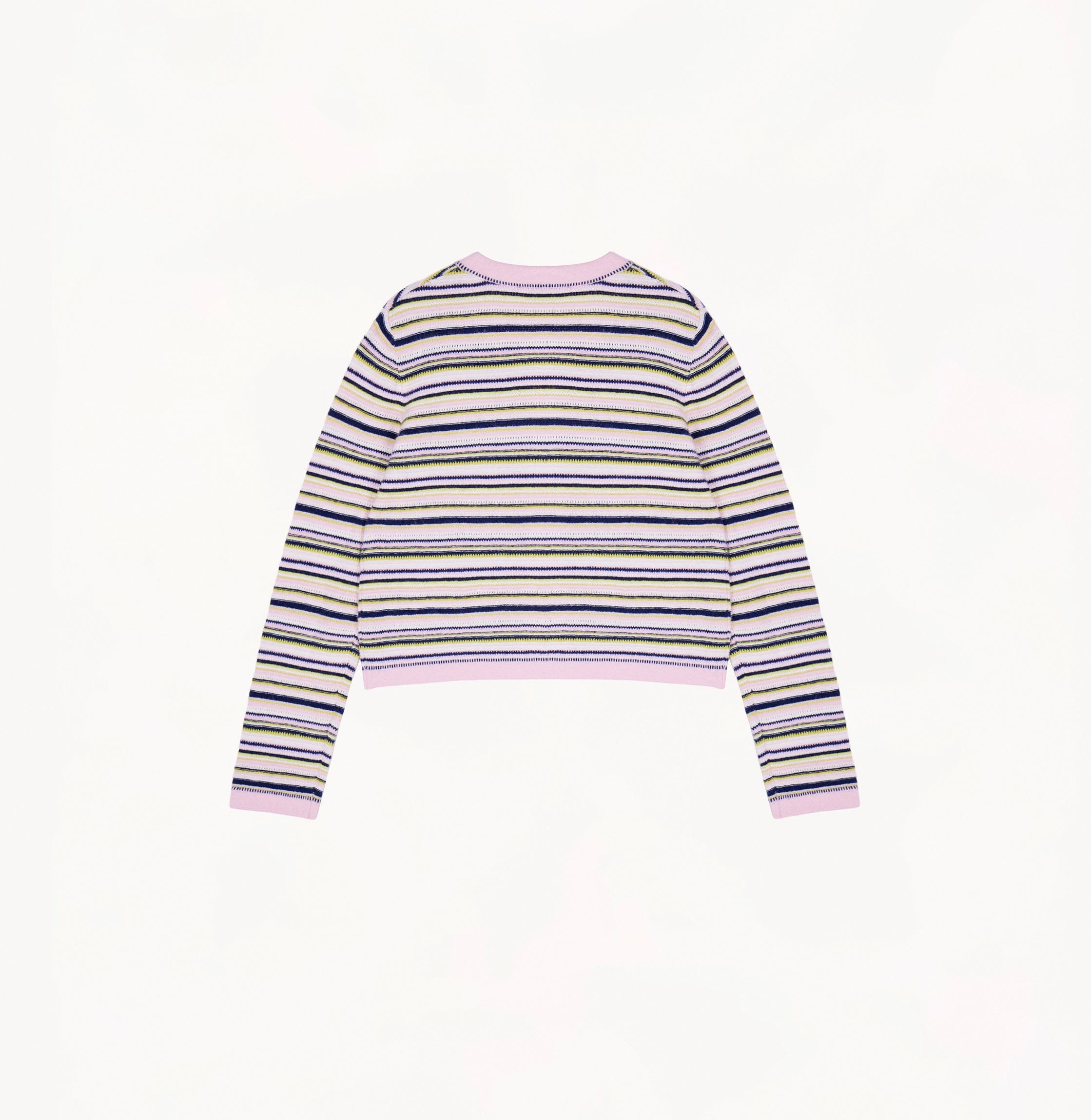 MULTICOLORED CREWNECK CARDIGAN made by CRUSH Collection