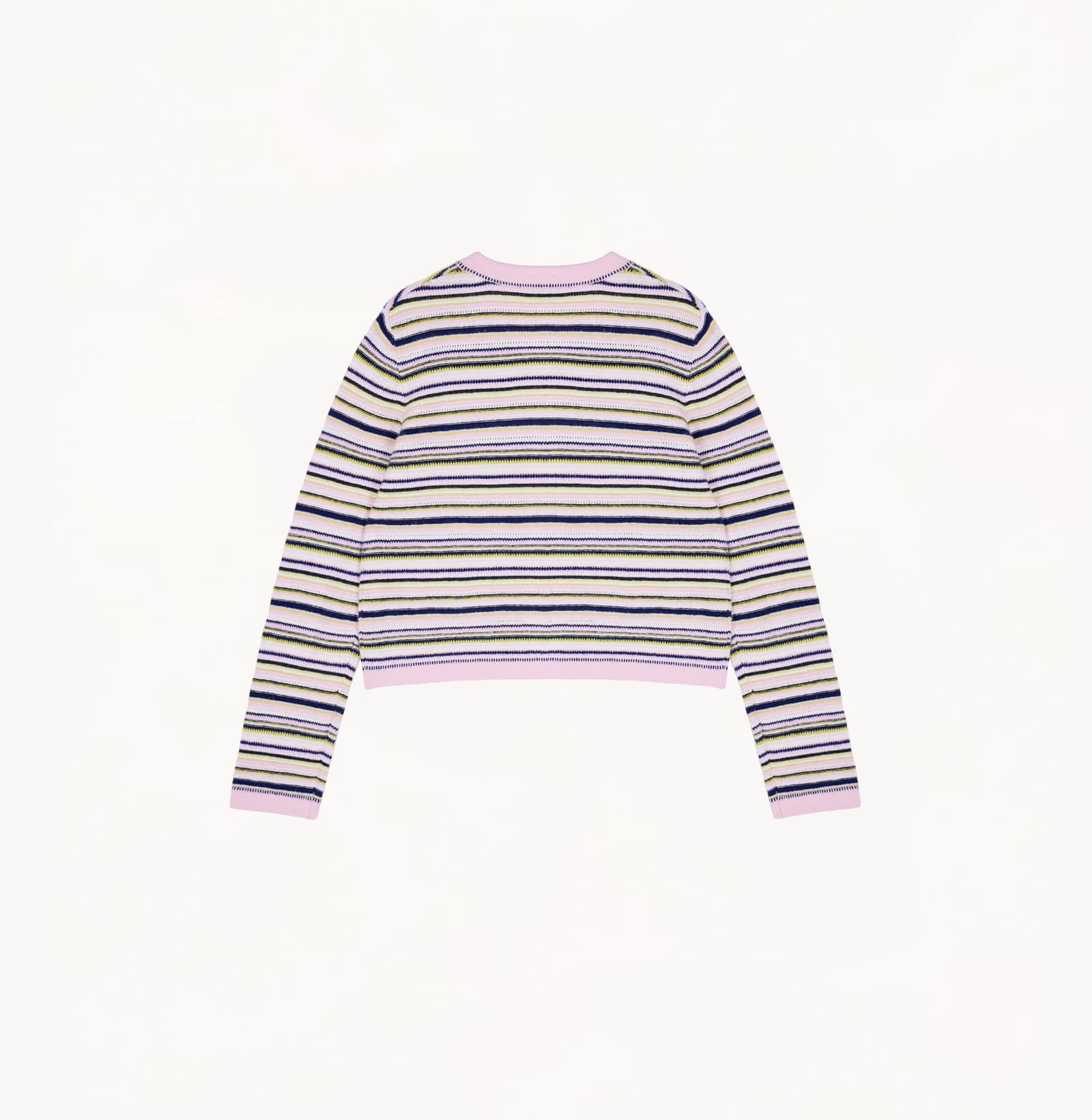 MULTICOLORED CREWNECK CARDIGAN made by CRUSH Collection