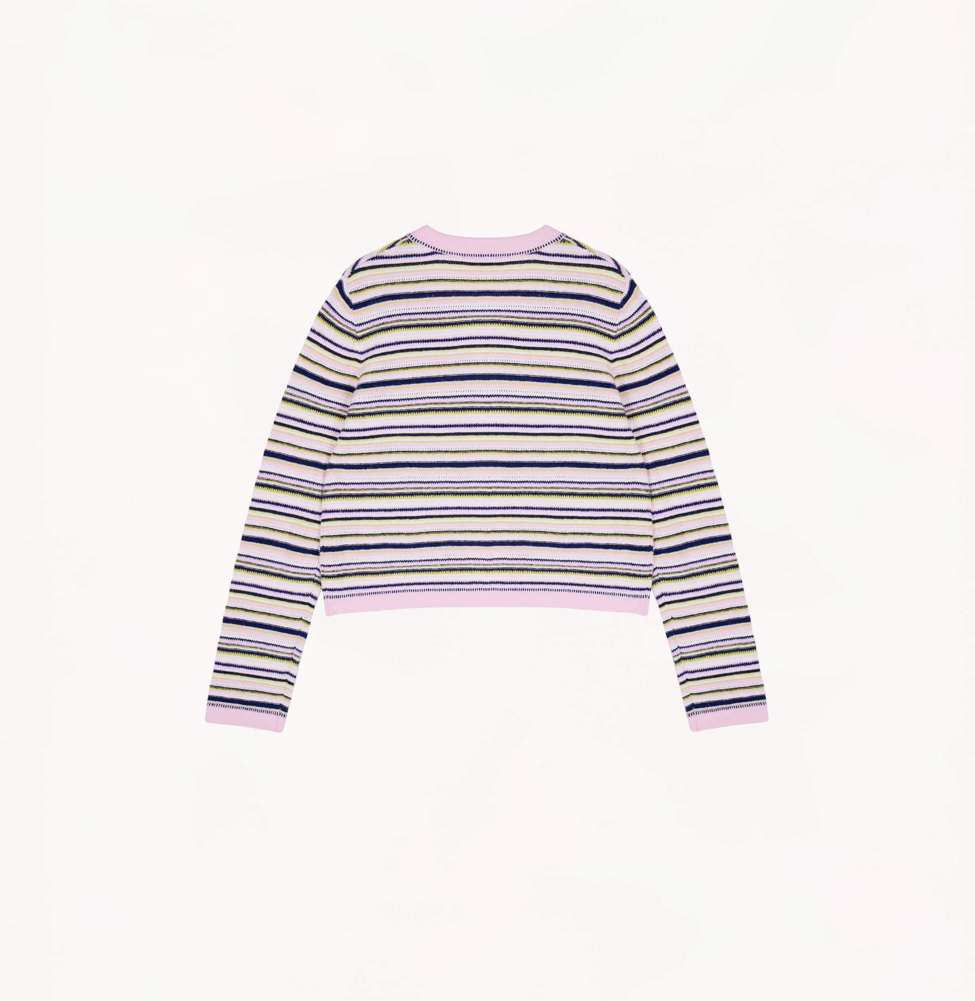 MULTICOLORED CREWNECK CARDIGAN made by CRUSH Collection