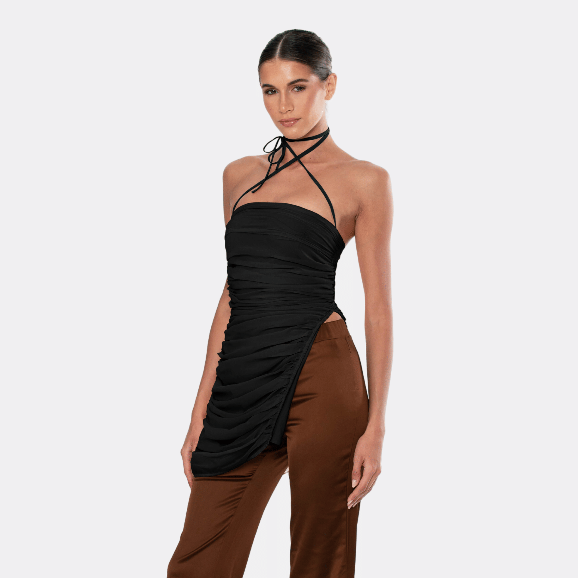 SANDY Chiffon Tie Top made by OW Collection