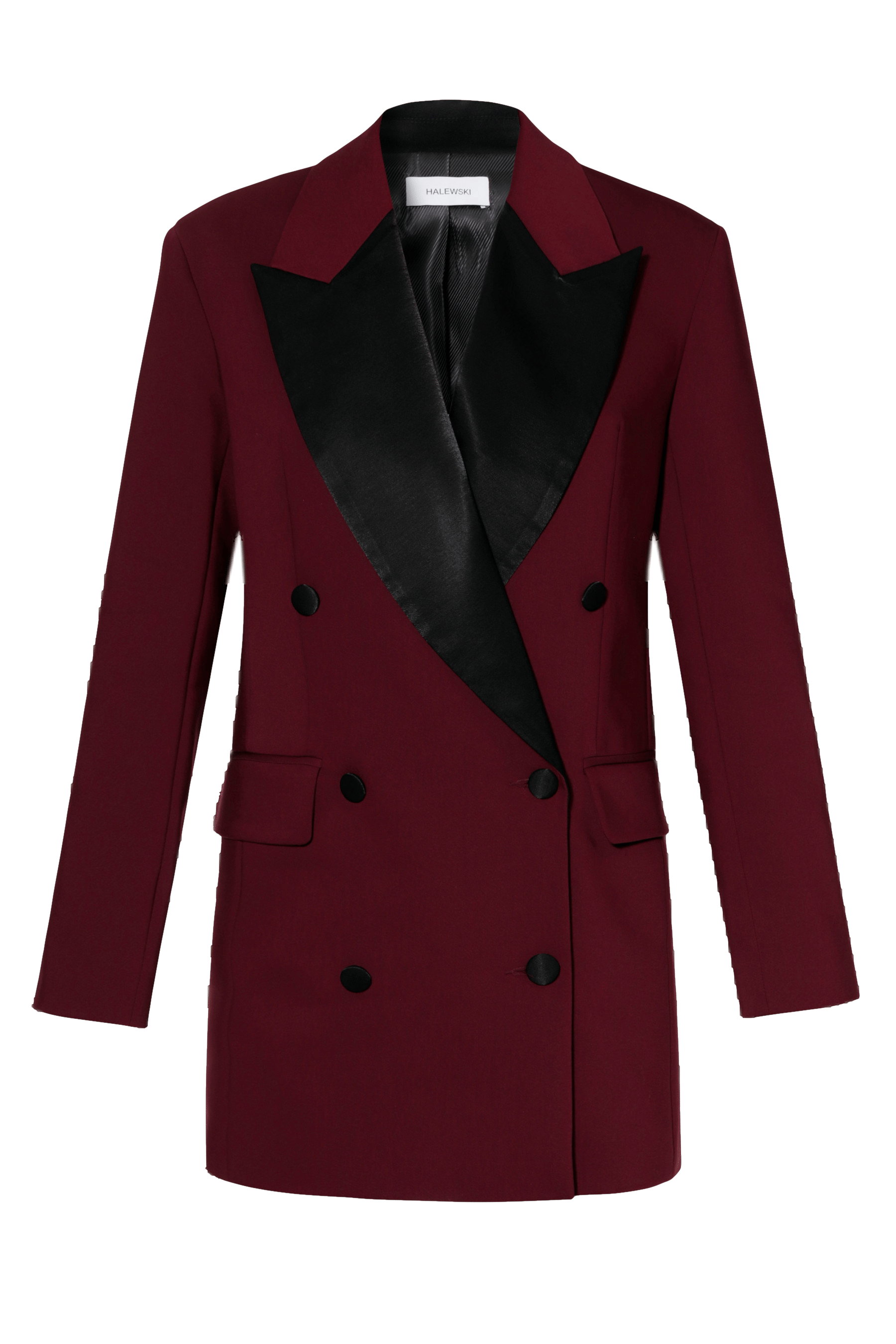 Blazer Dress Morgana Burgundy made by HALEWSKI