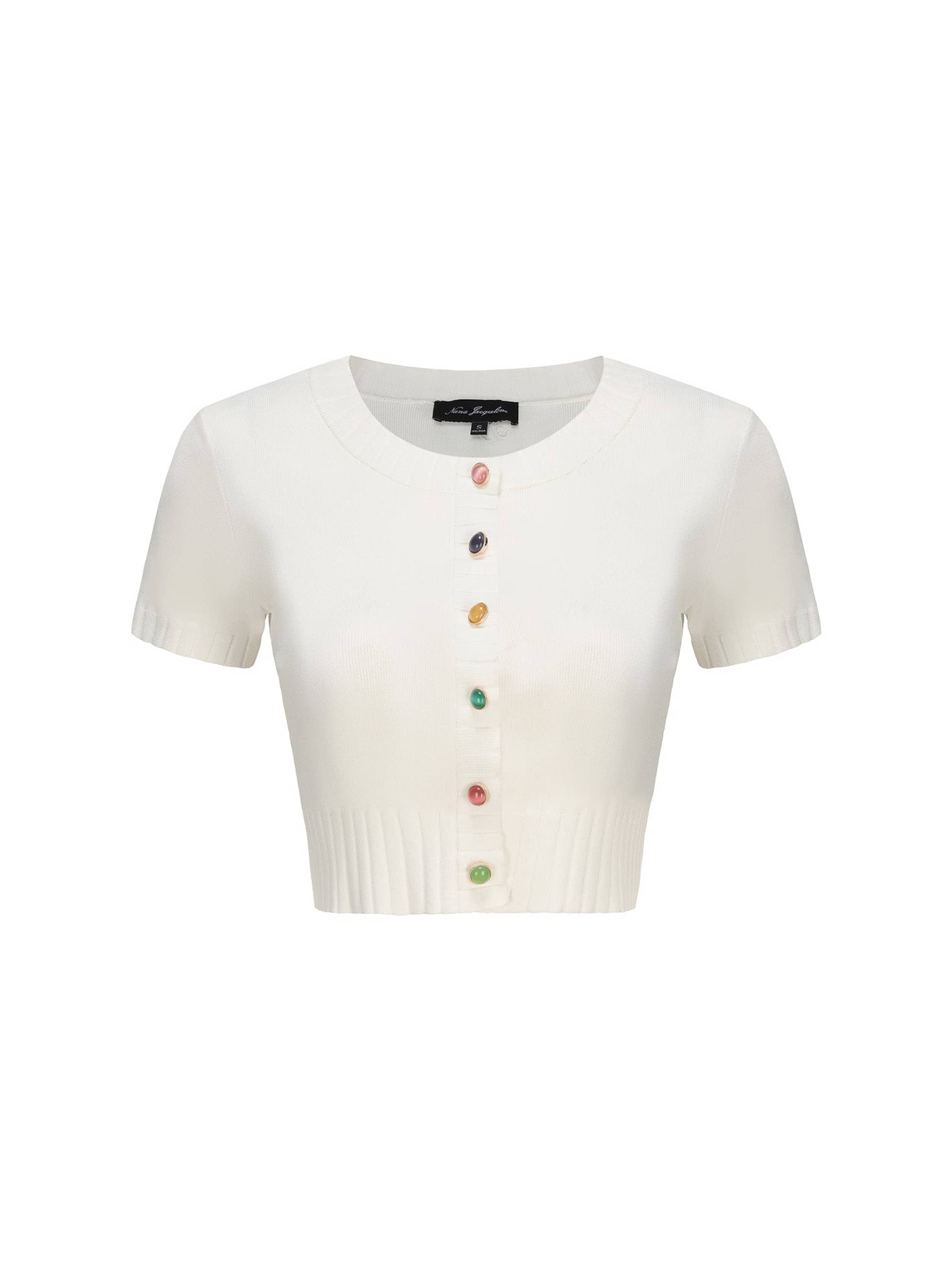 Kennedy Knit Top Set (White) made by Nana Jacqueline