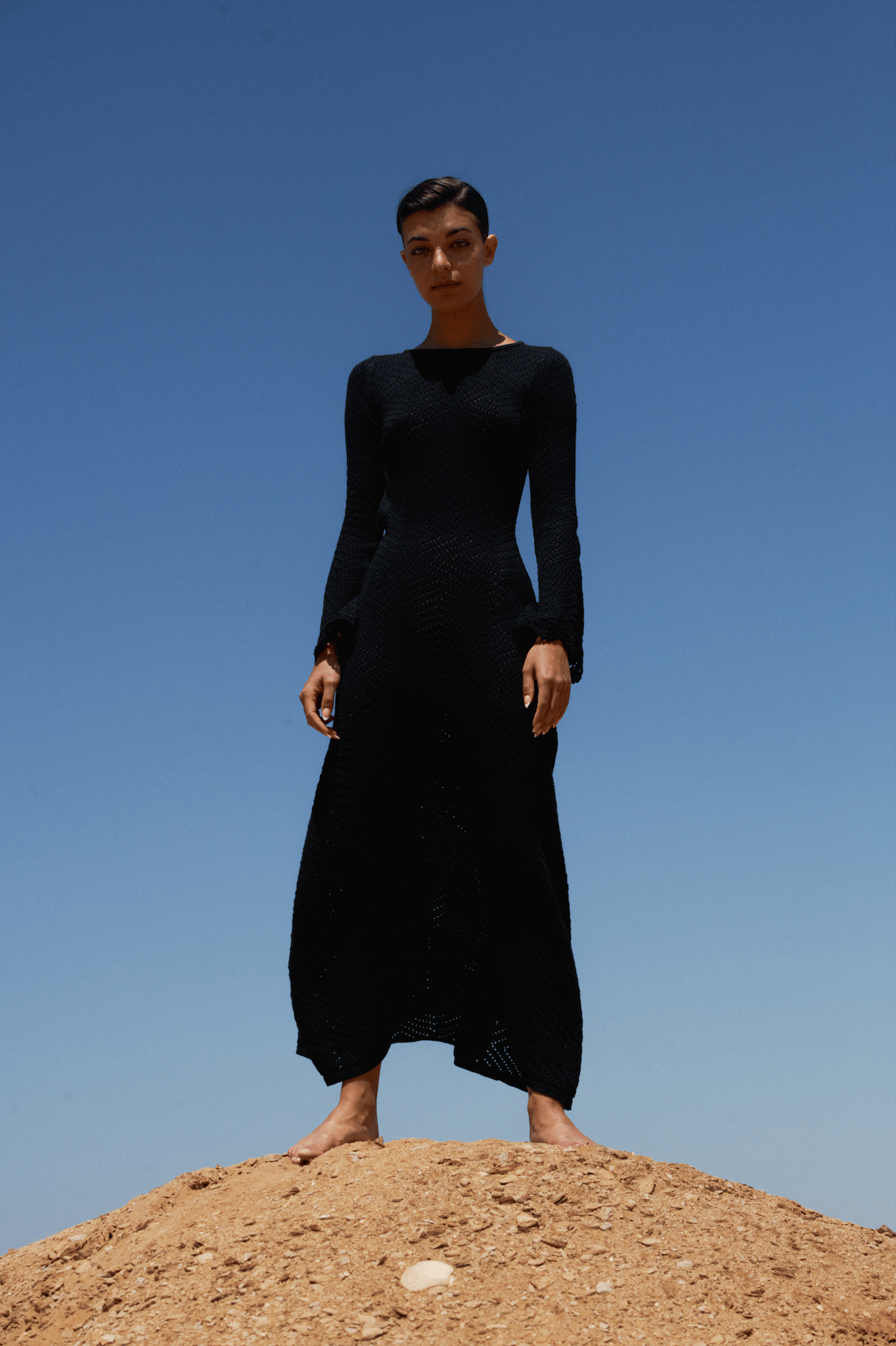 Sol Dress - Black in Black made by Peregrina
