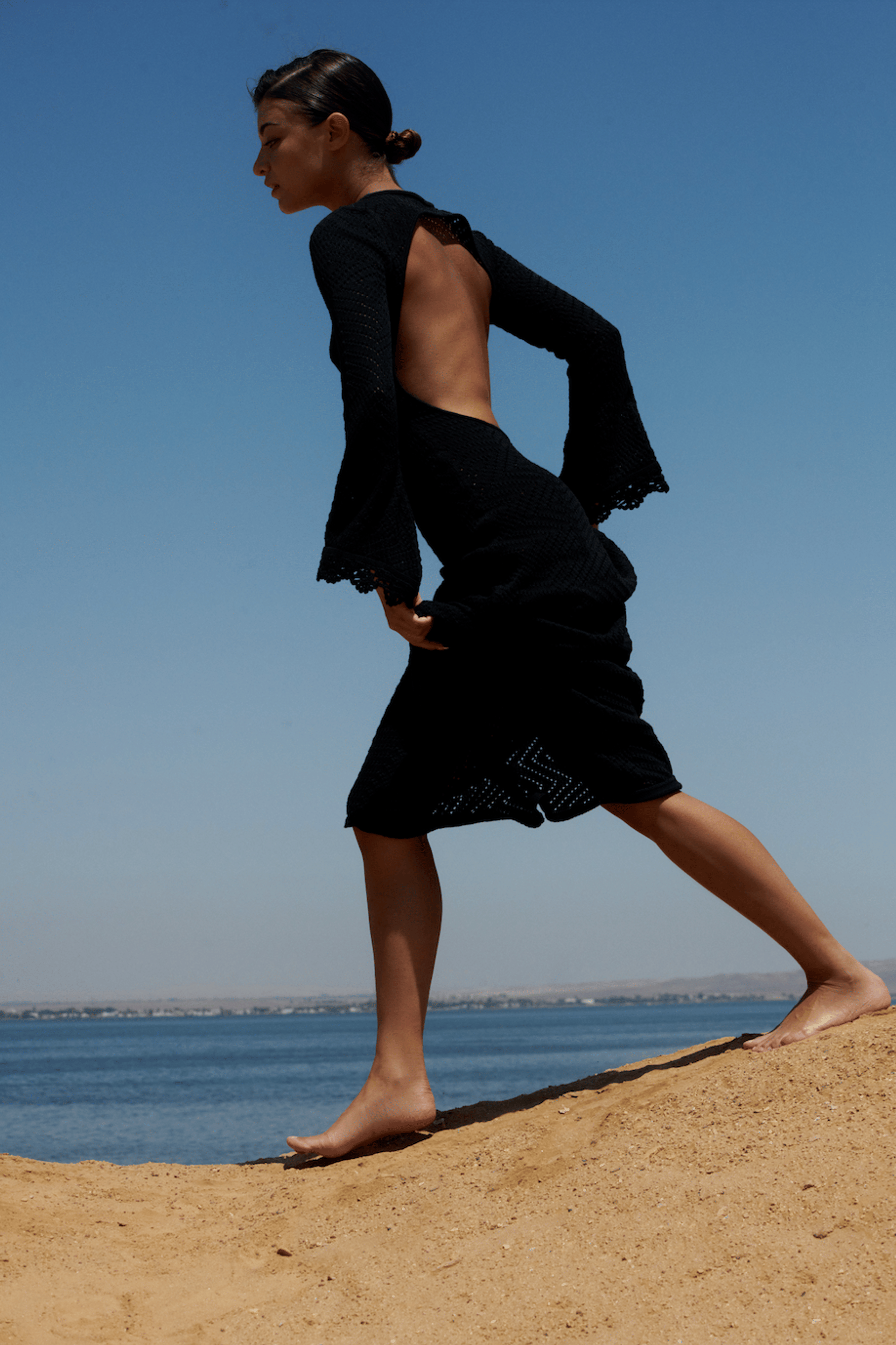 Sol Dress - Black in Black made by Peregrina