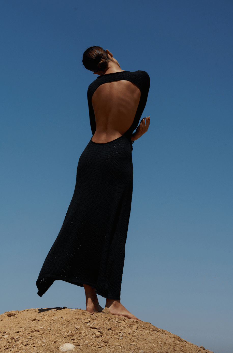 Sol Dress - Black in Black made by Peregrina