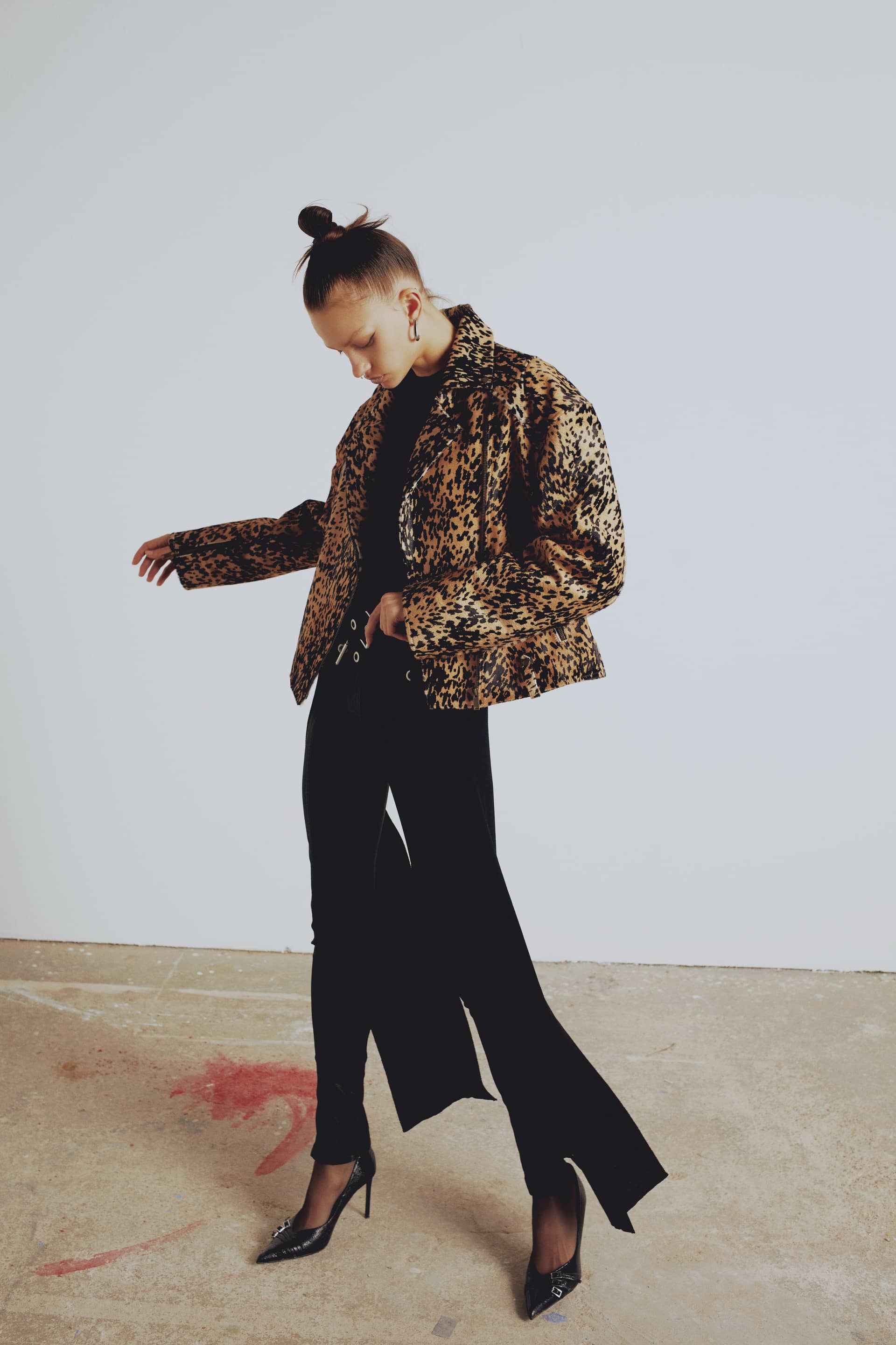 YOUR *ITCH KANGAROO LEATHER JACKET - LEOPARD made by PCFG