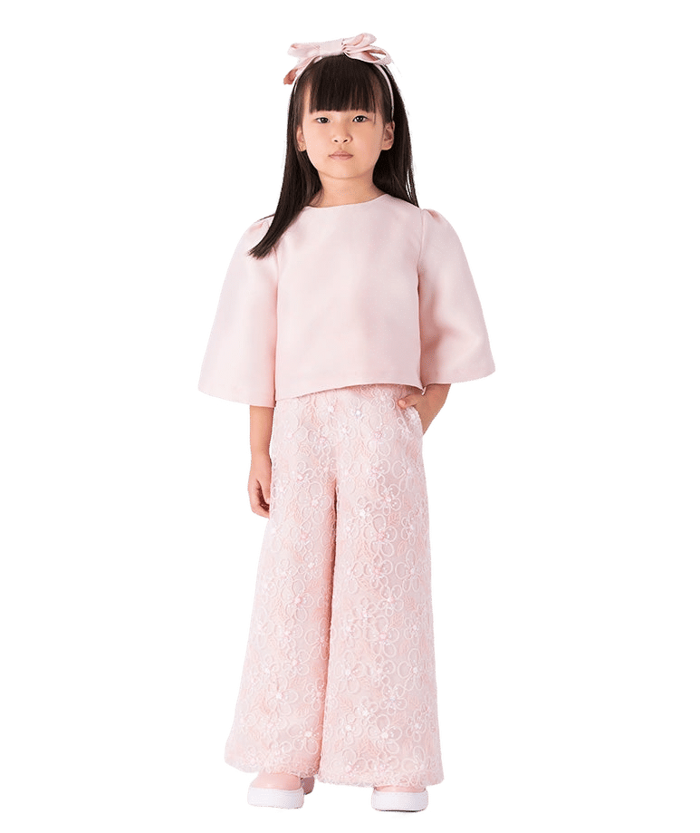 Pink Marbella Girls Blouse made by Mama Luma