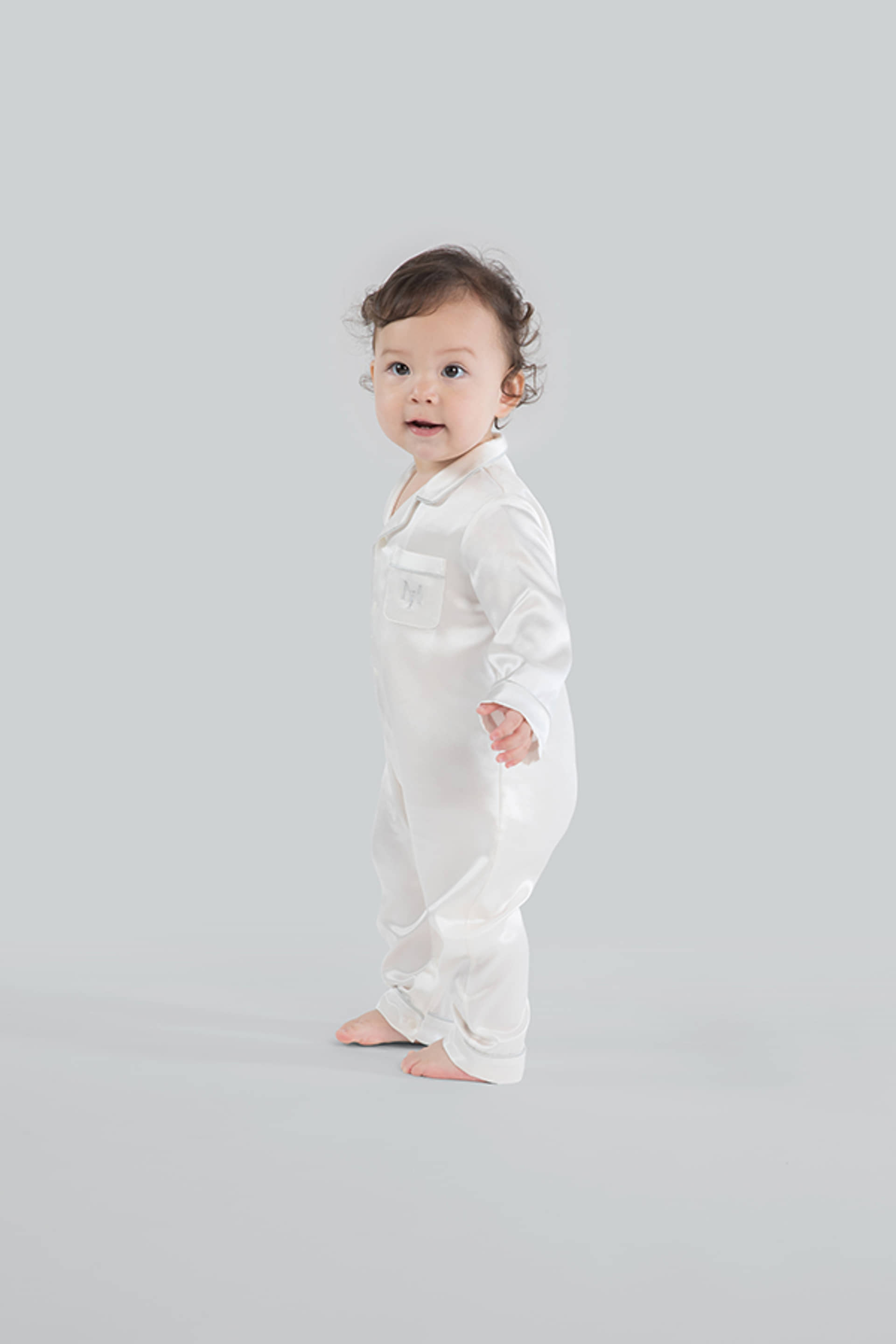 Signature Silk Baby Romper made by MANITO