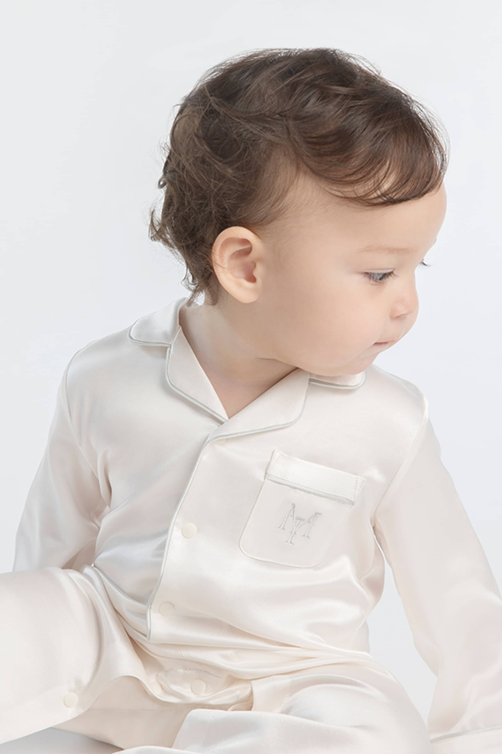 Signature Silk Baby Romper made by MANITO