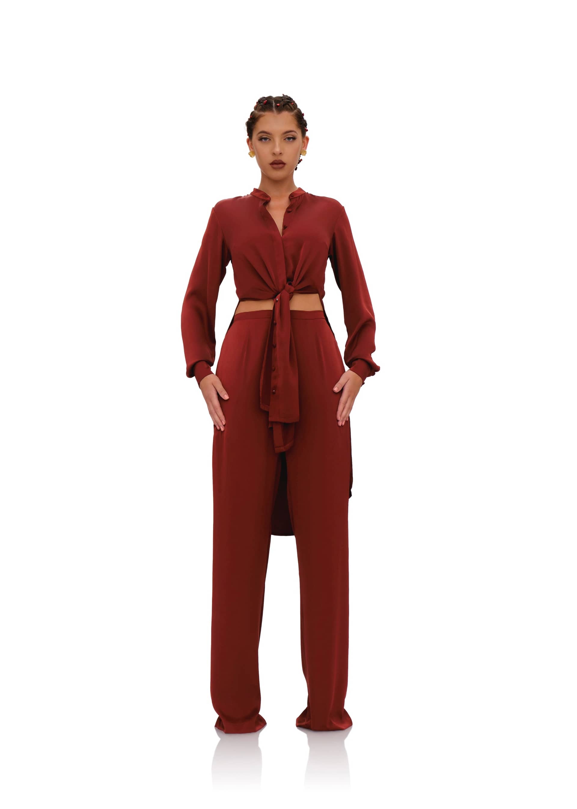 UCHI PANTS - CHOCOLATE made by Andrea Iyamah