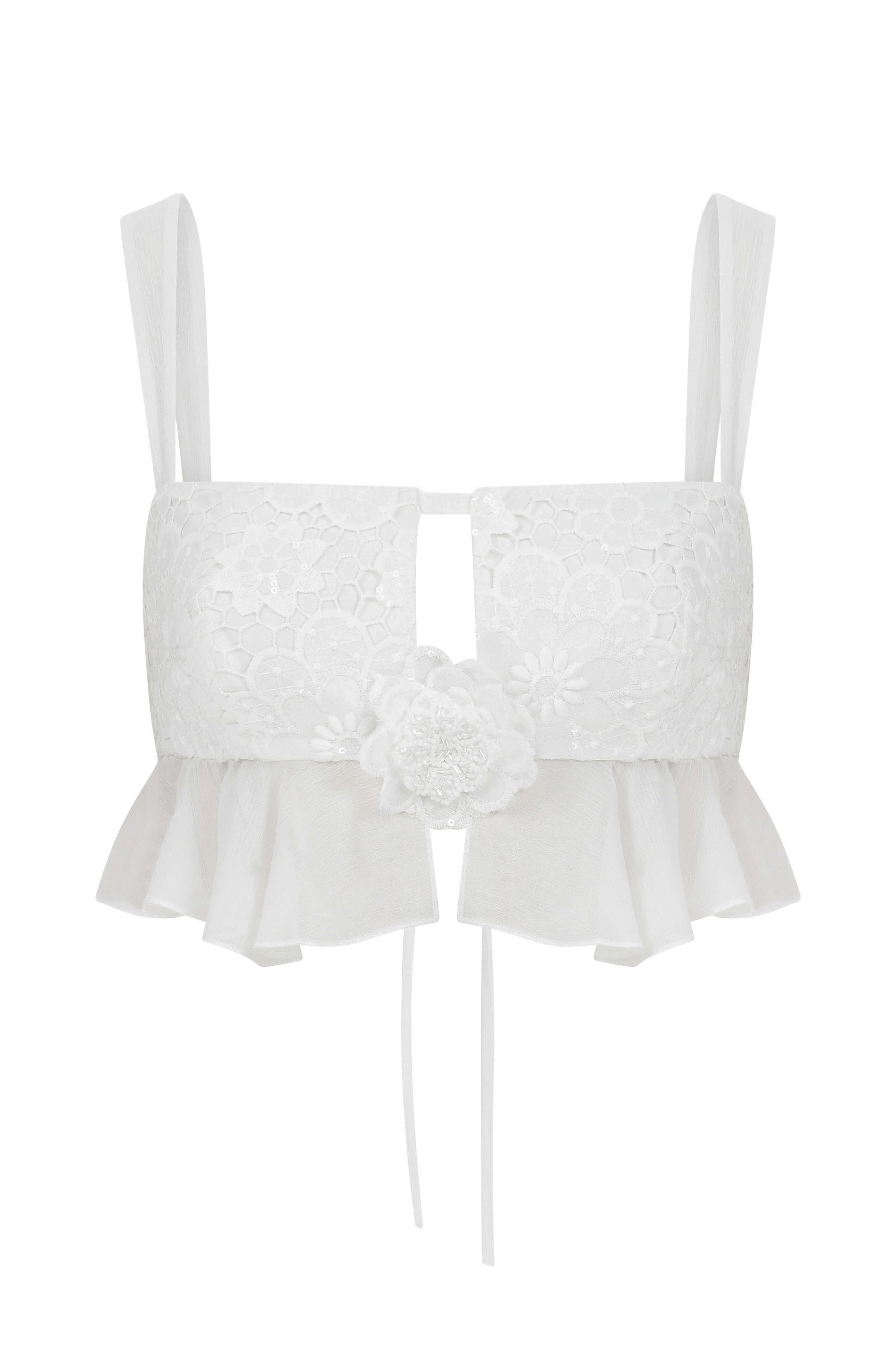 White Dahlia Top made by Declara