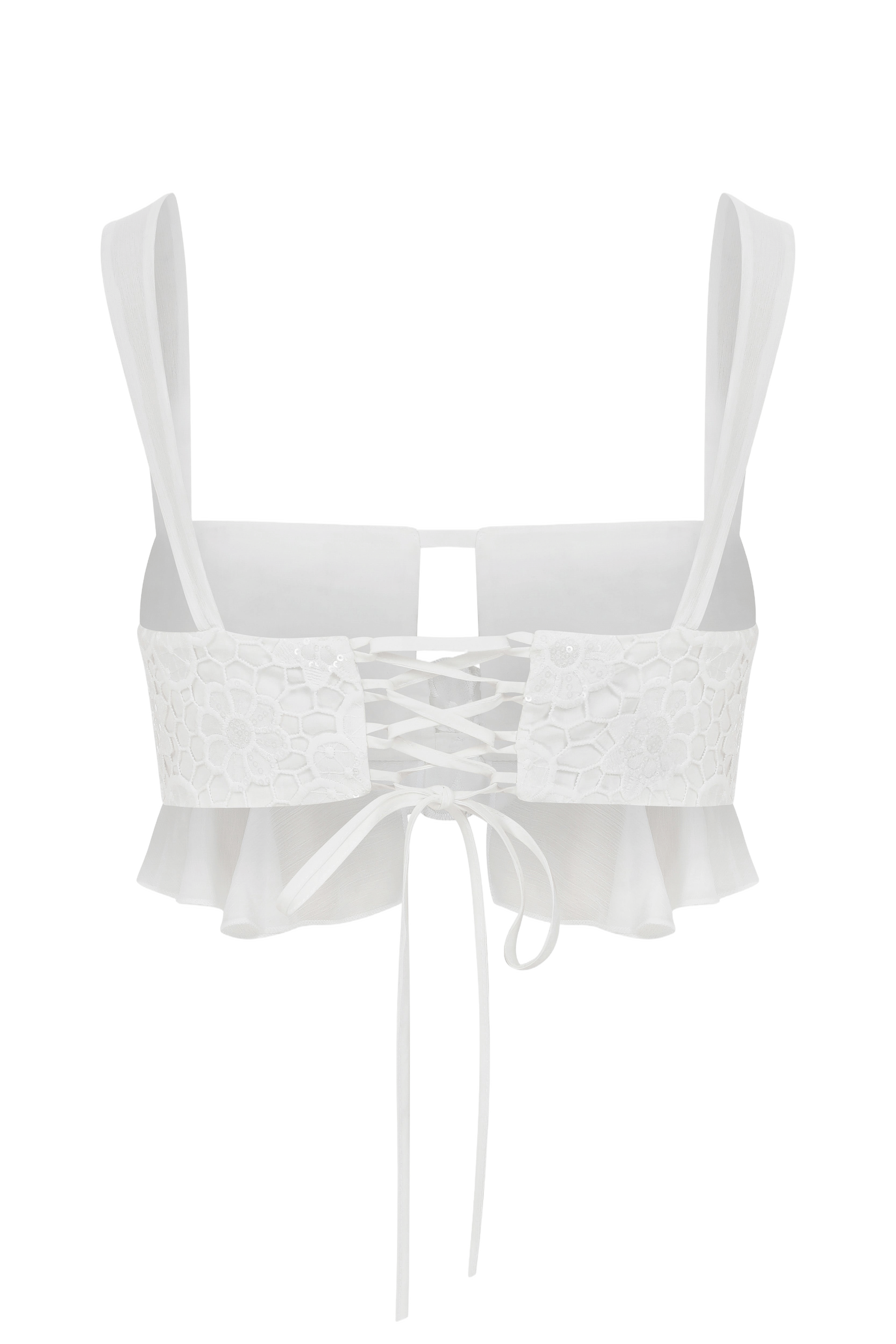 White Dahlia Top made by Declara