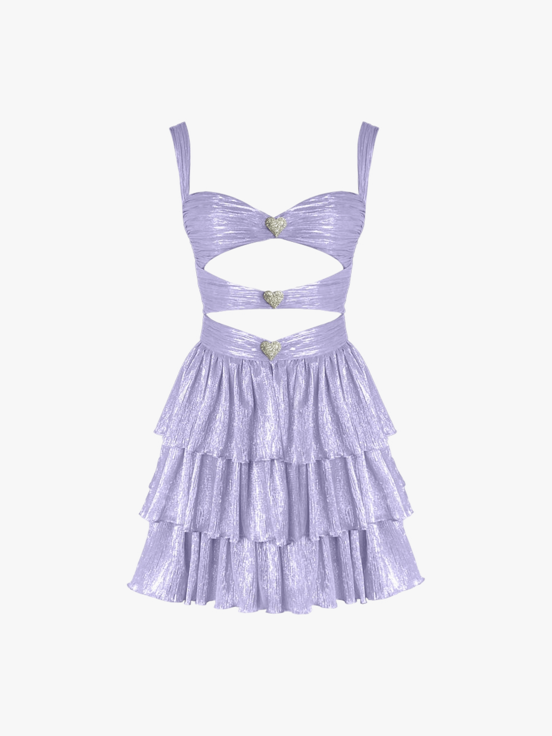 Devin Mini Glam Dress - Pale Lilac made by Gigii's
