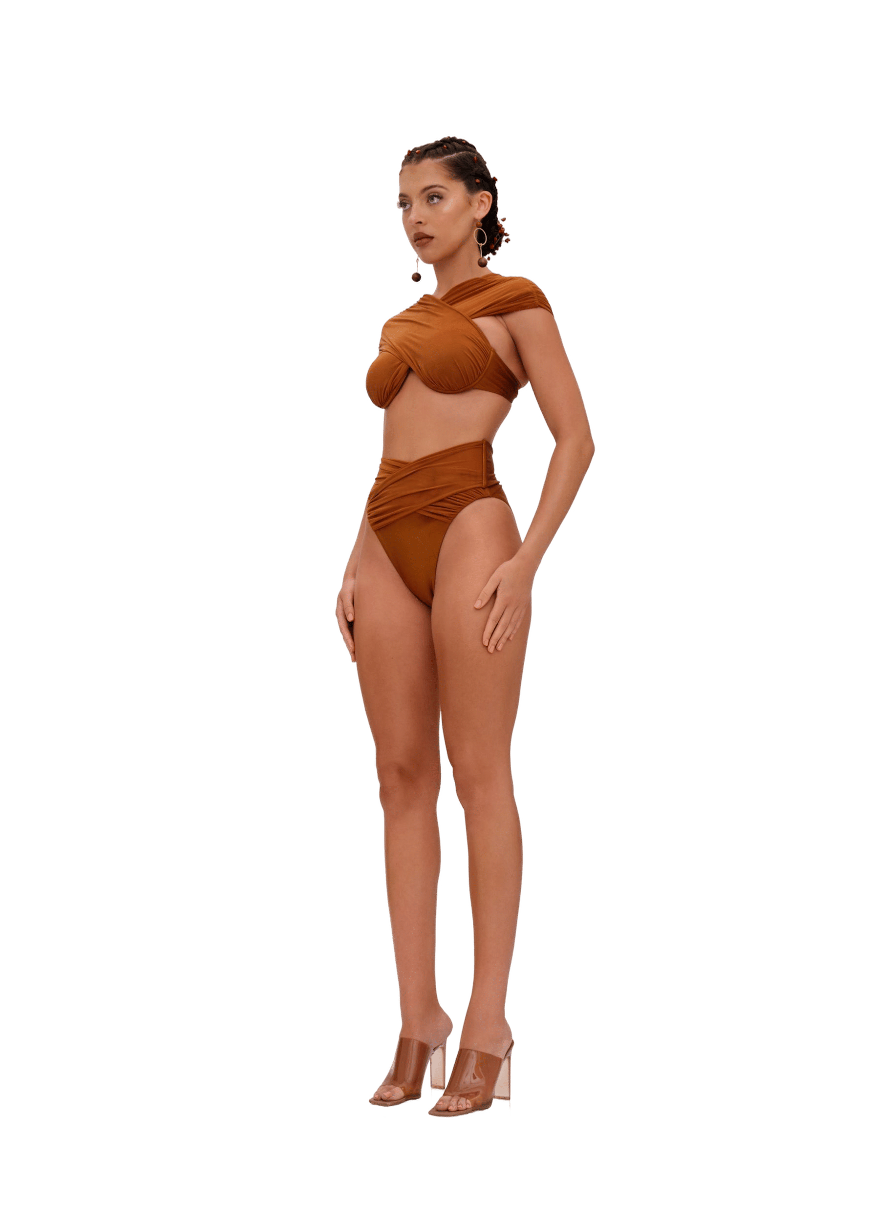 UBU BIKINI TOP - SAND made by Andrea Iyamah