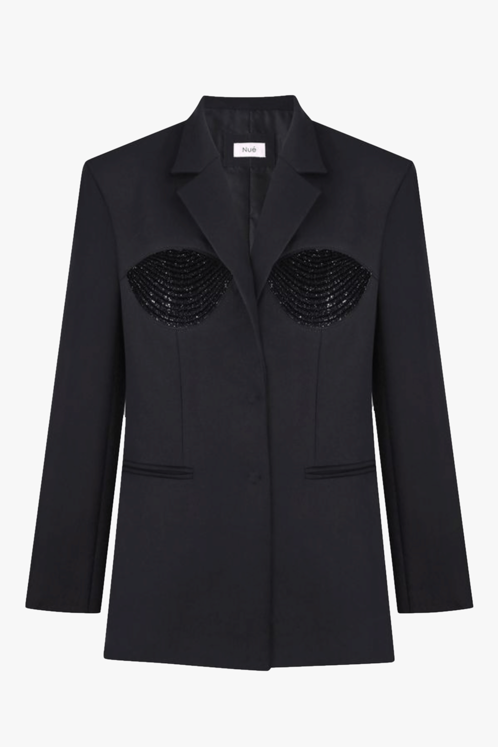 TAILORED SPIRAL BLAZER in Black made by NUÉ
