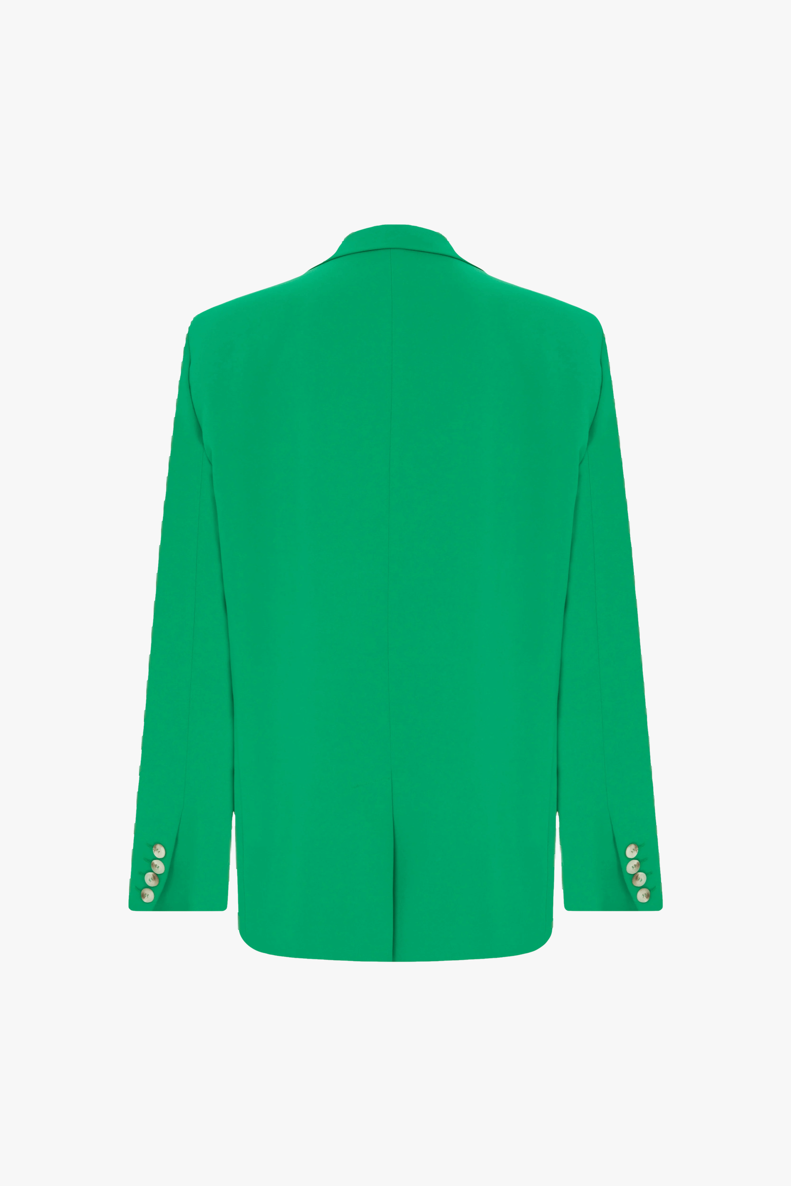 Boxy Oversize Blazer in Vert de Noel in Green made by Nazli Ceren