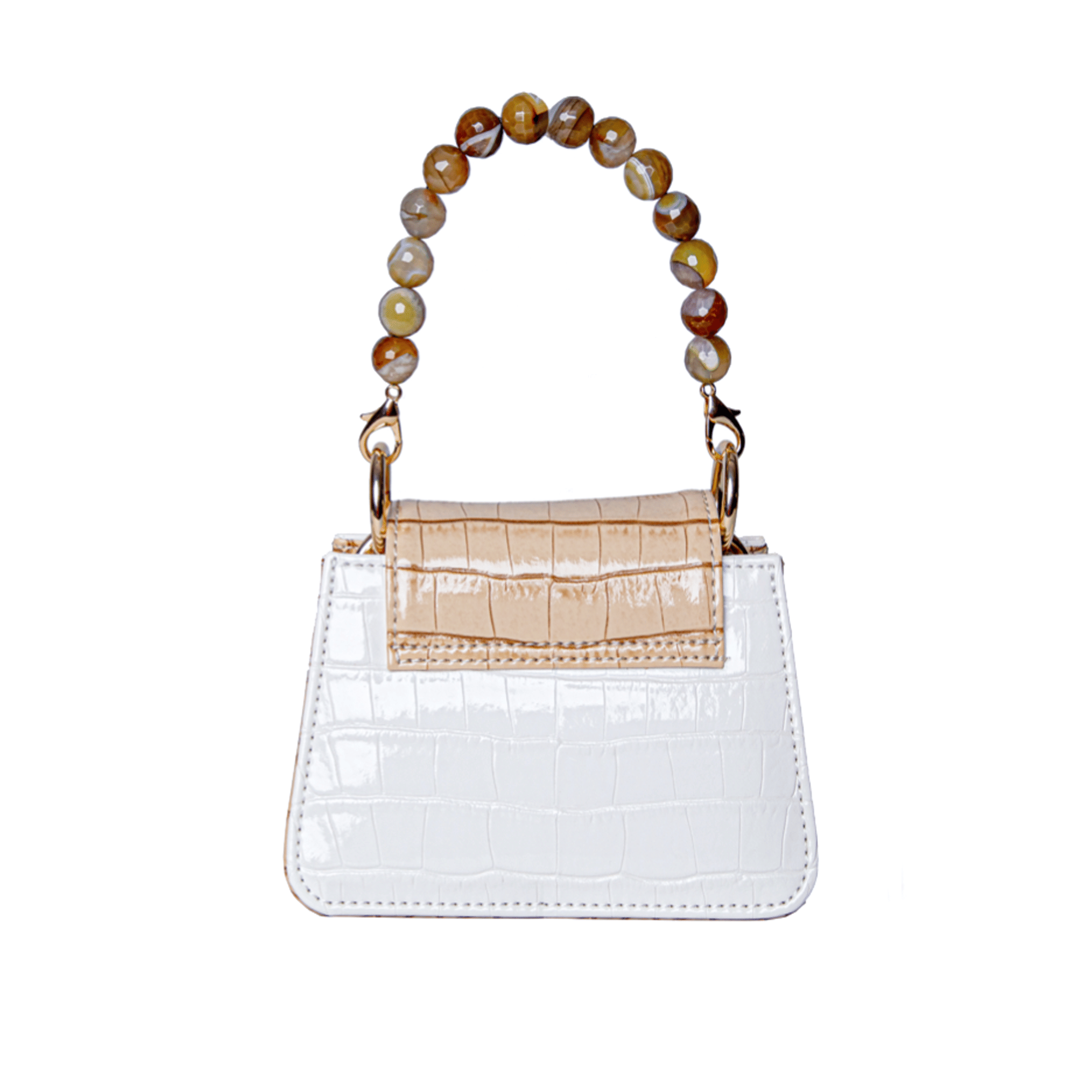 Horra - White X Beige - Mini bag made by ALIEL