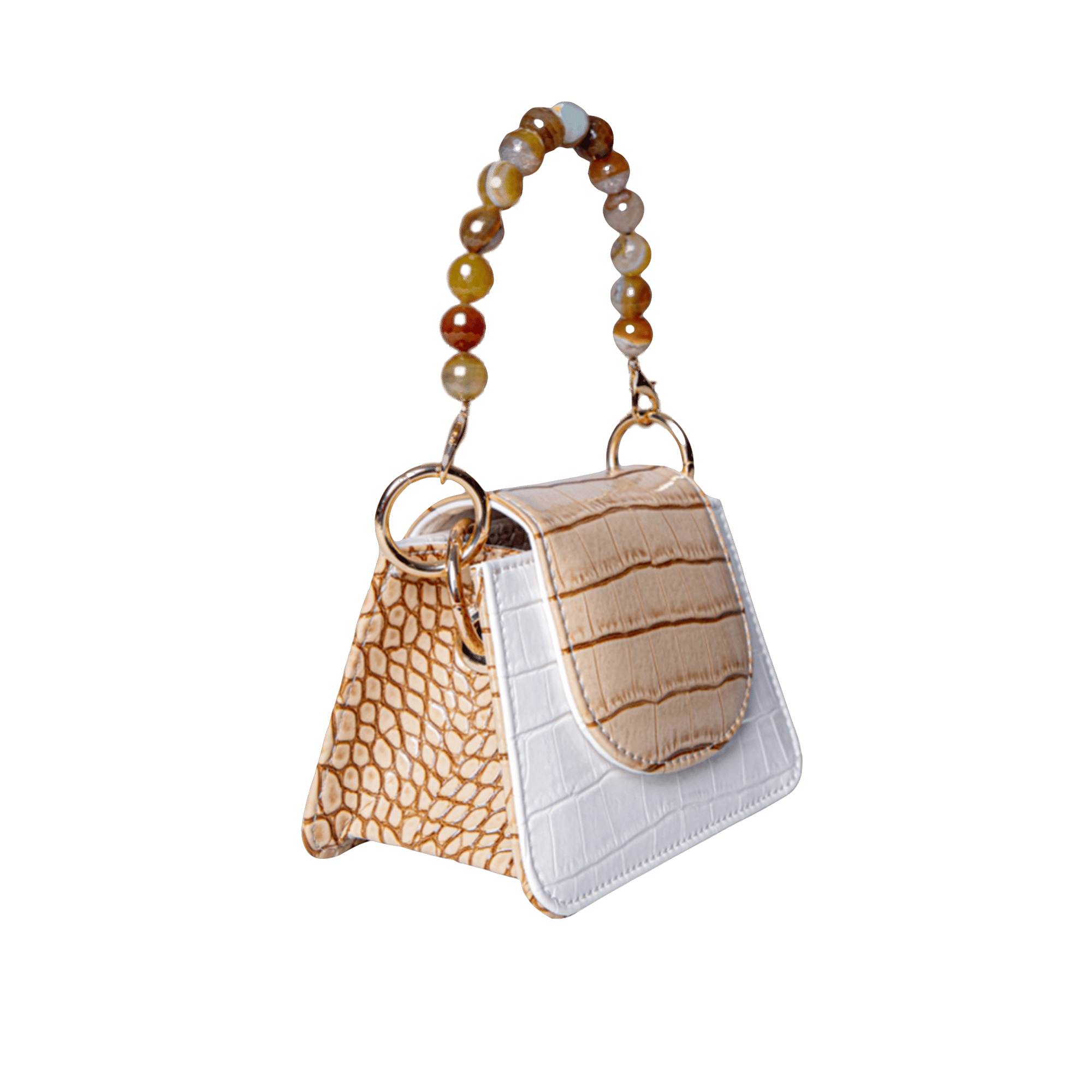 Horra - White X Beige - Mini bag made by ALIEL