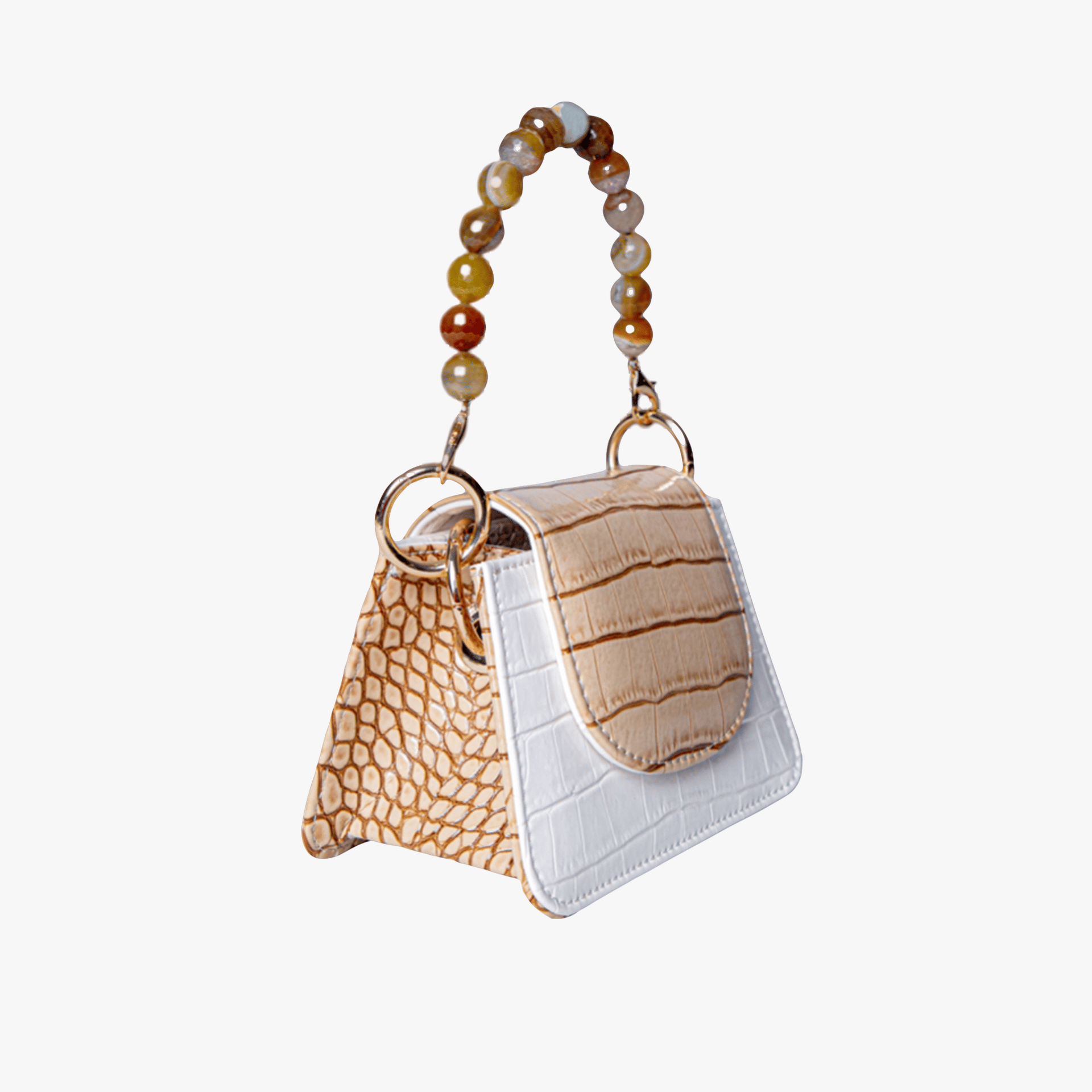 Horra - White X Beige - Mini bag made by ALIEL