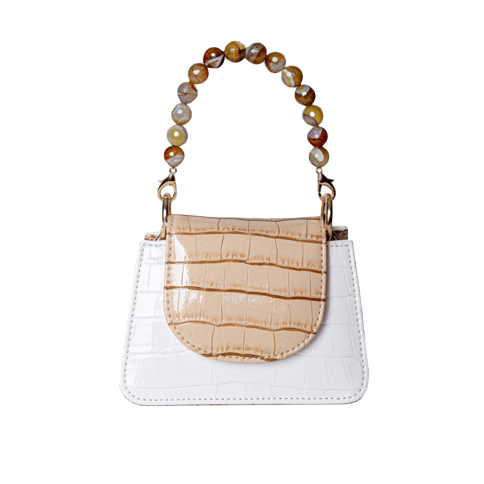 Horra - White X Beige - Mini bag made by ALIEL
