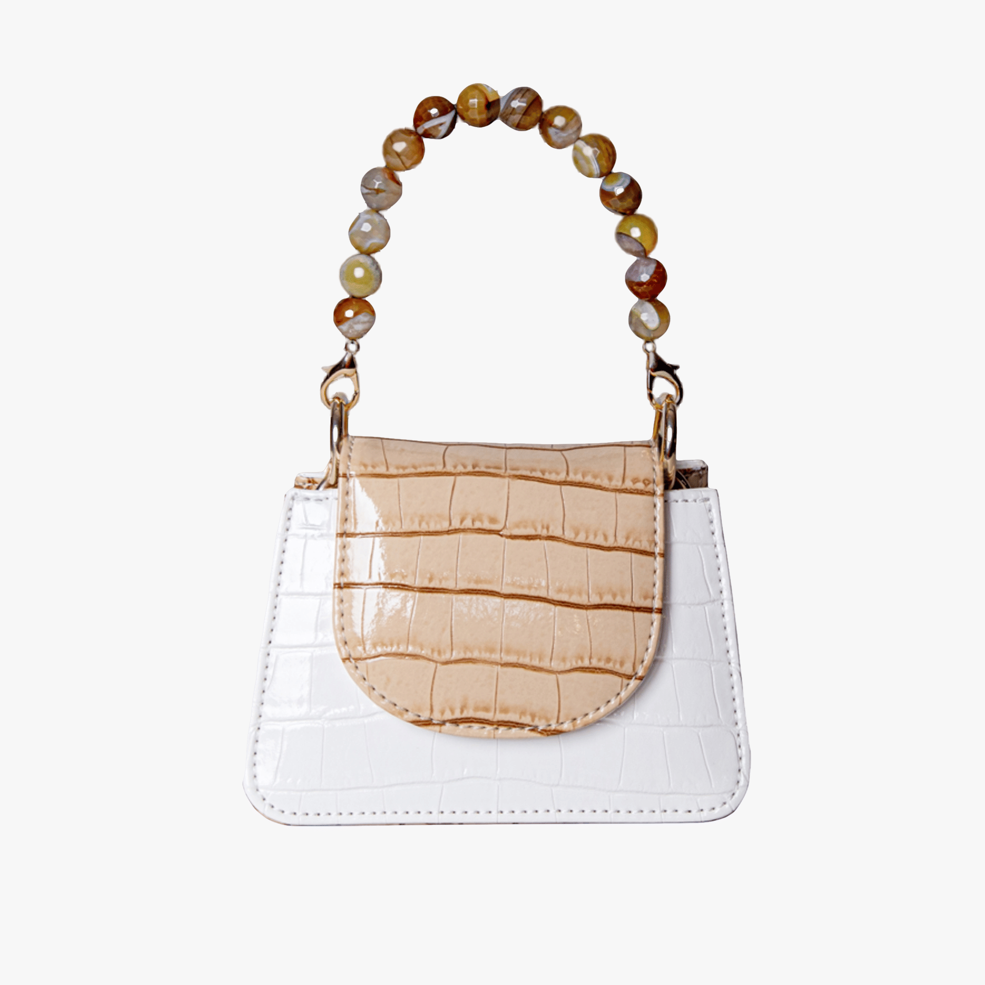 Horra - White X Beige - Mini bag made by ALIEL